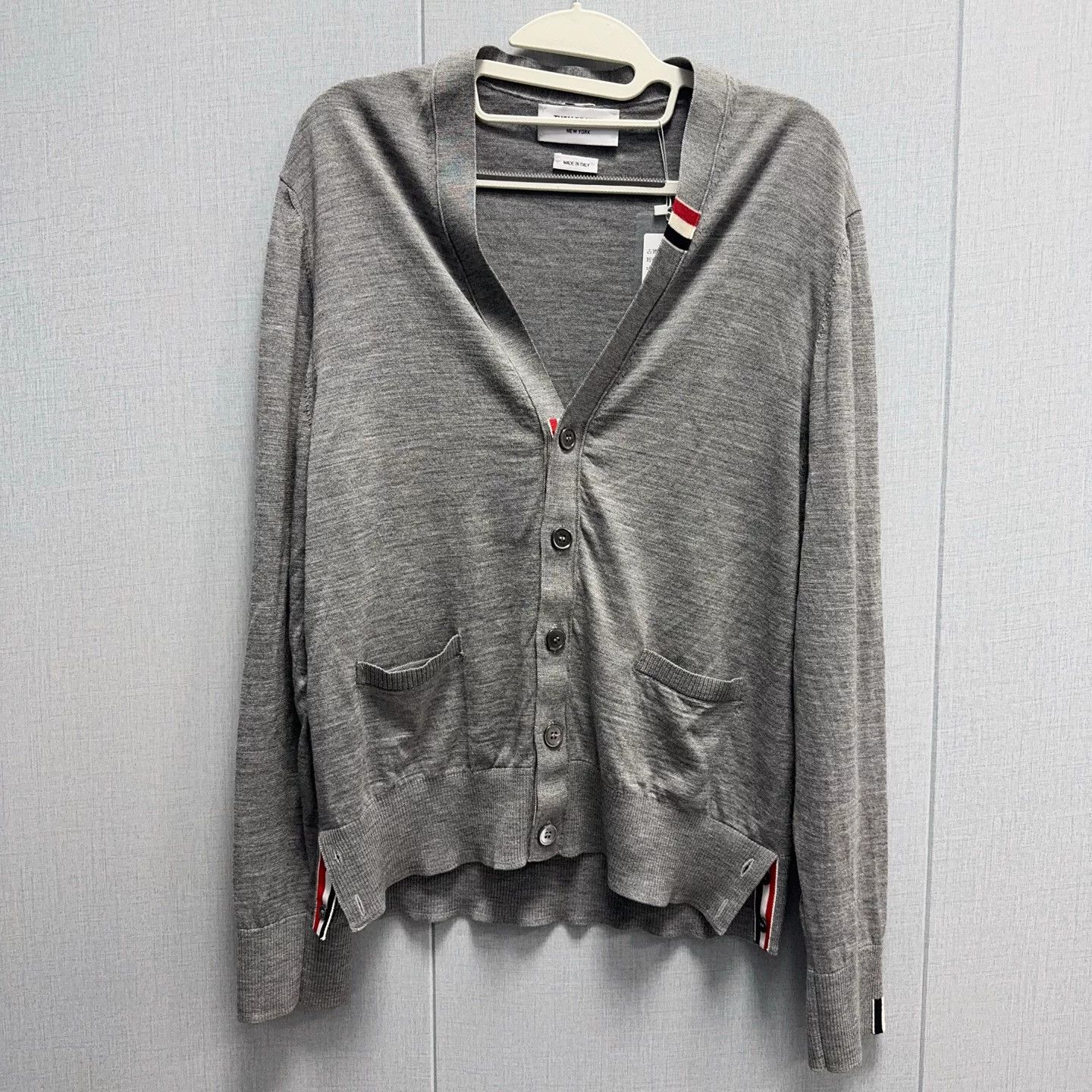 thom browne long sleeve knitted cardigan