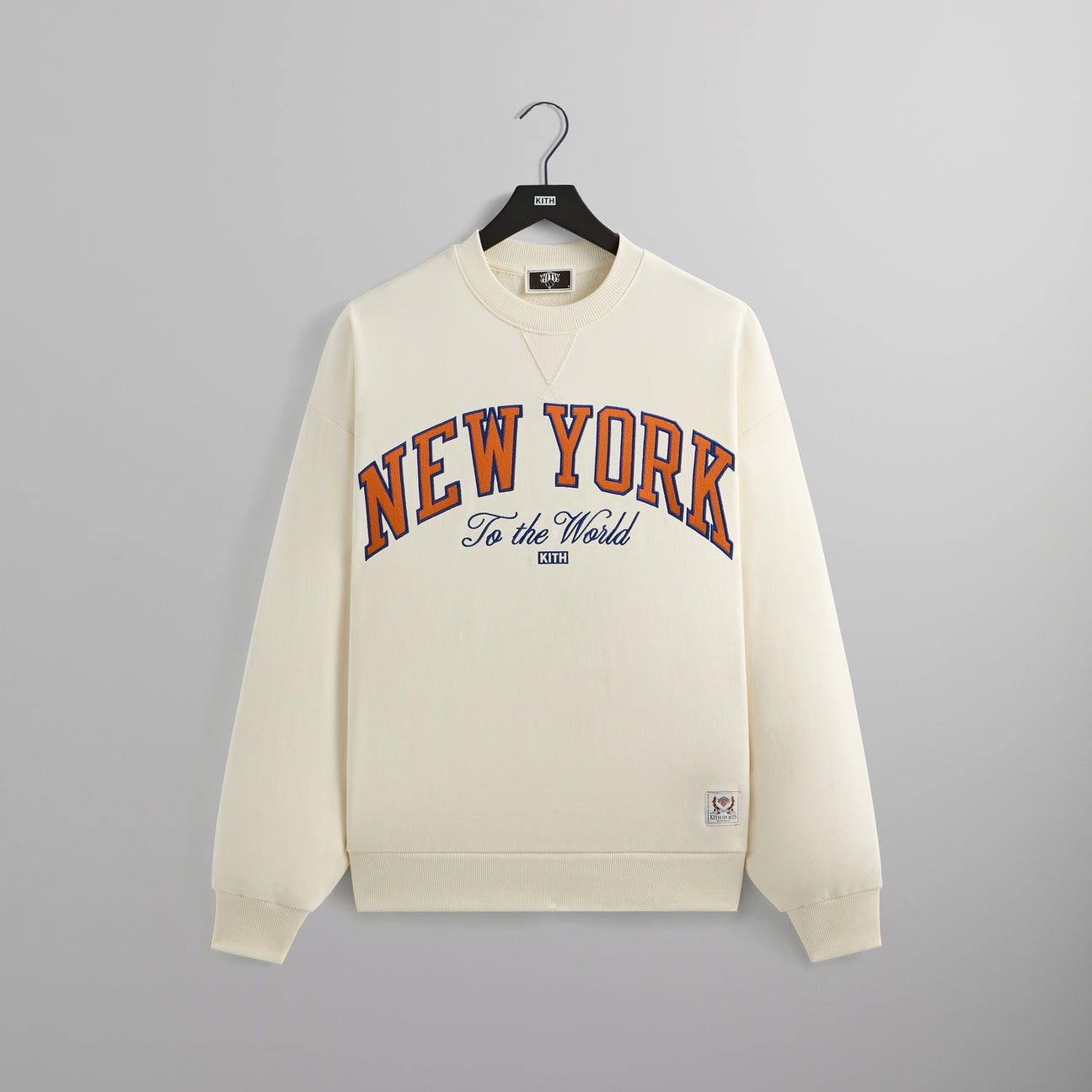 Kith Kith for the NY Knicks Vintage Nelson Crewneck Sandrift XXL Size US XXL / EU 58 / 5 - 1 Thumbnail