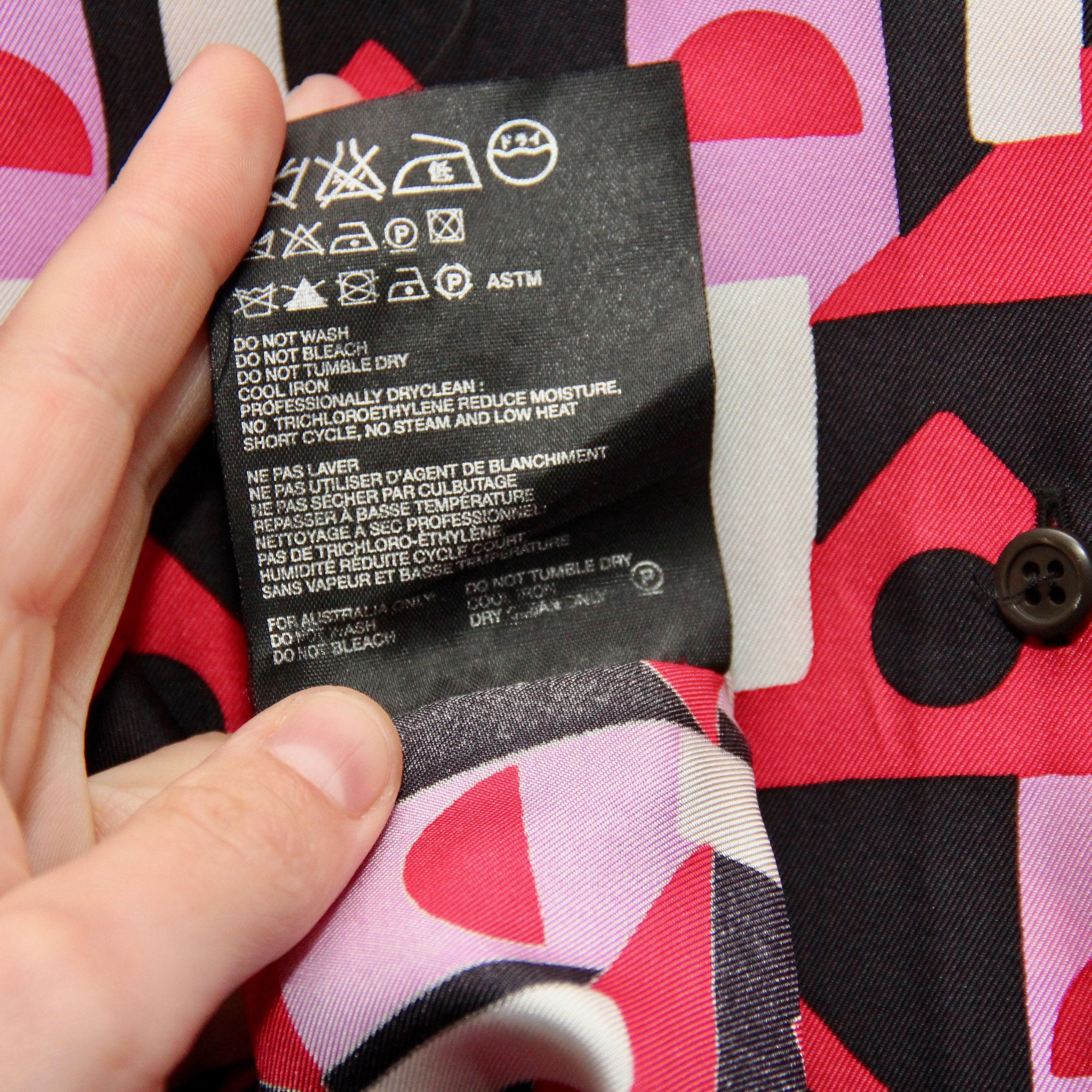 Prada Prada x Holliday & Brown Geometric Print Silk Blouse Size XS / US 0-2 / IT 36-38 - 5 Thumbnail