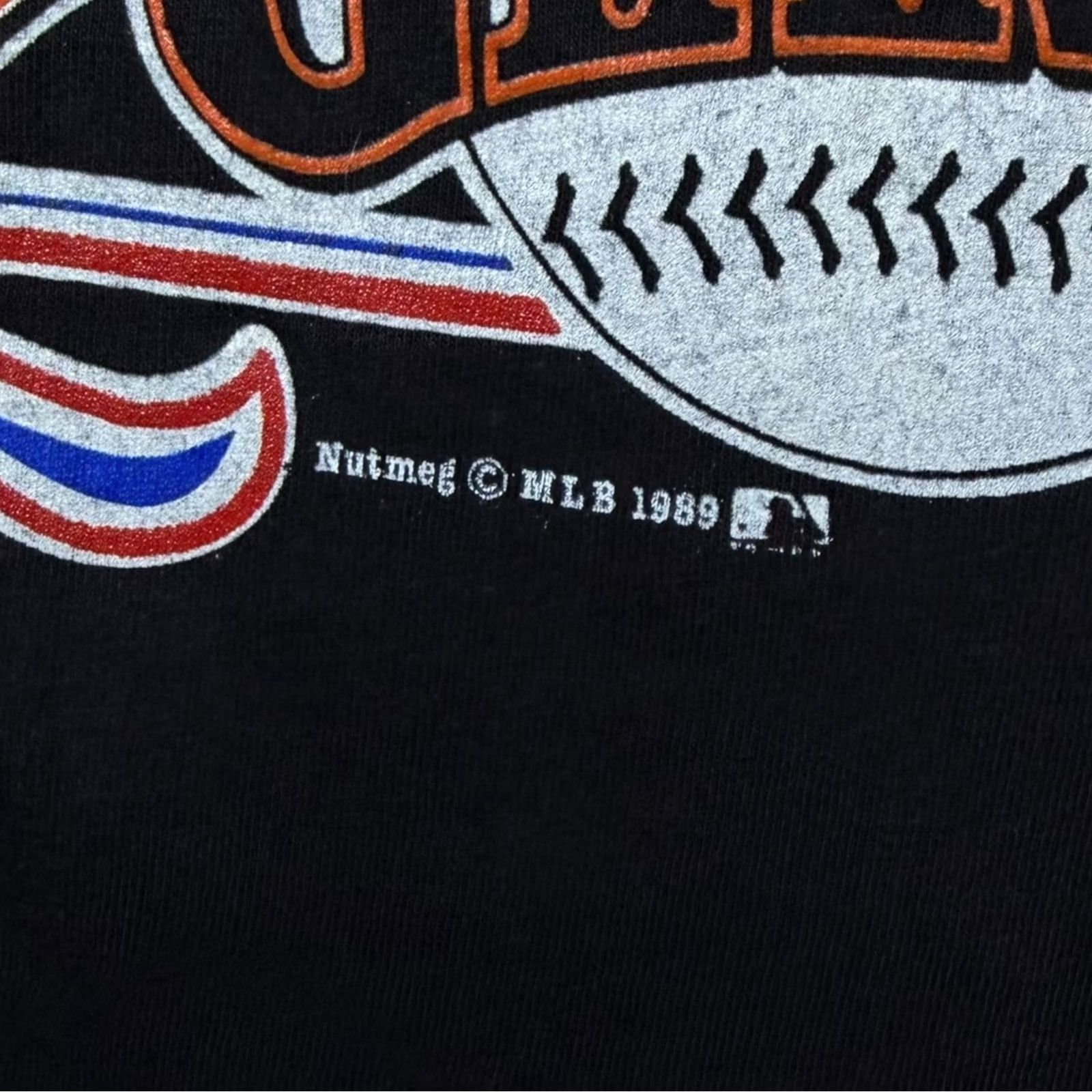 MLB VINTAGE Nutmeg MLB 1989 San Francisco Giants Black Single Stitch T-Shirt XL Mens Size L Size US L / EU 52-54 / 3 - 3 Thumbnail