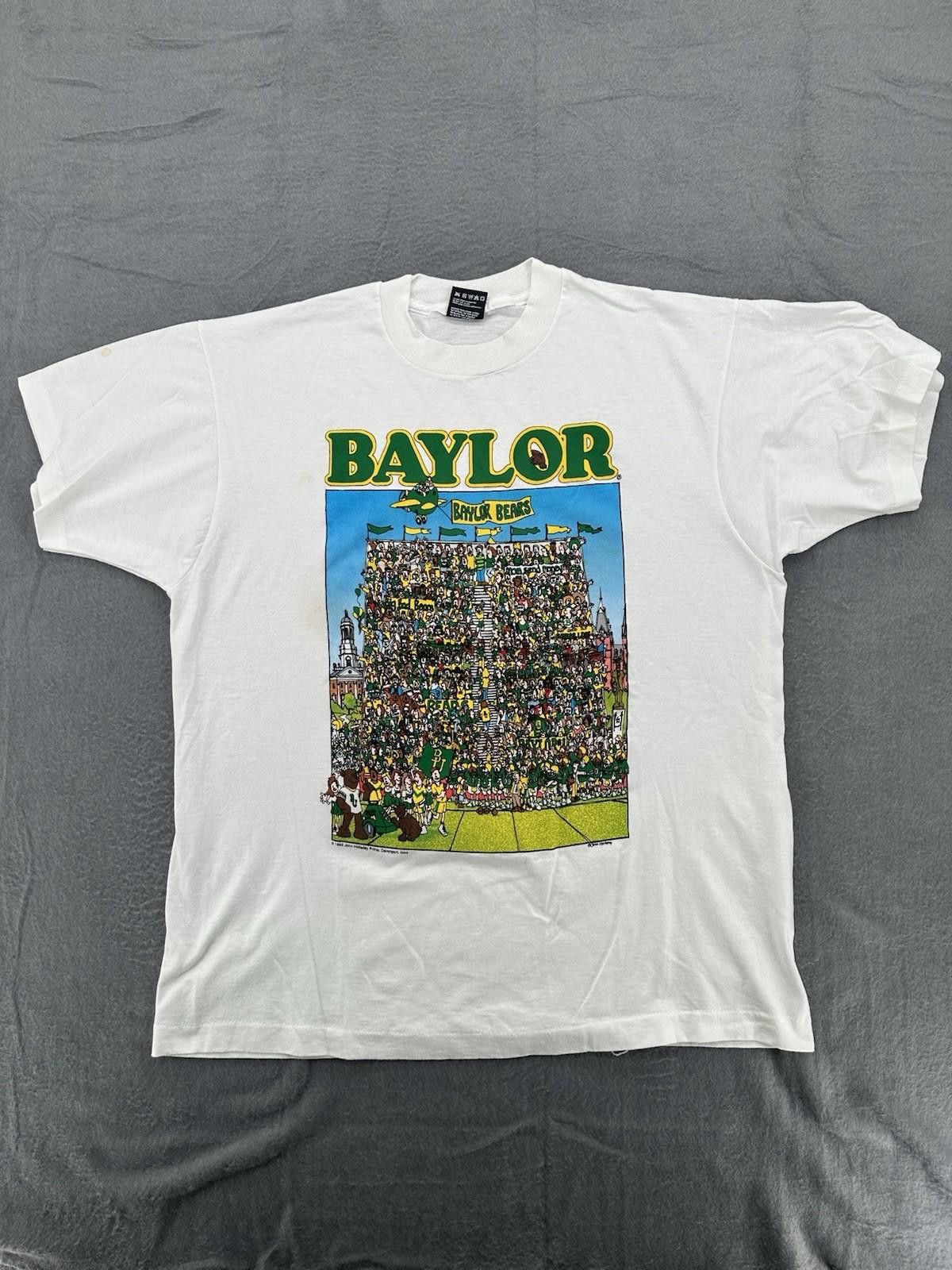 Fruit Of The Loom Vintage 90’s Baylor Bear XL Tshirt Crowd graphic Size US M / EU 48-50 / 2 - 1 Thumbnail