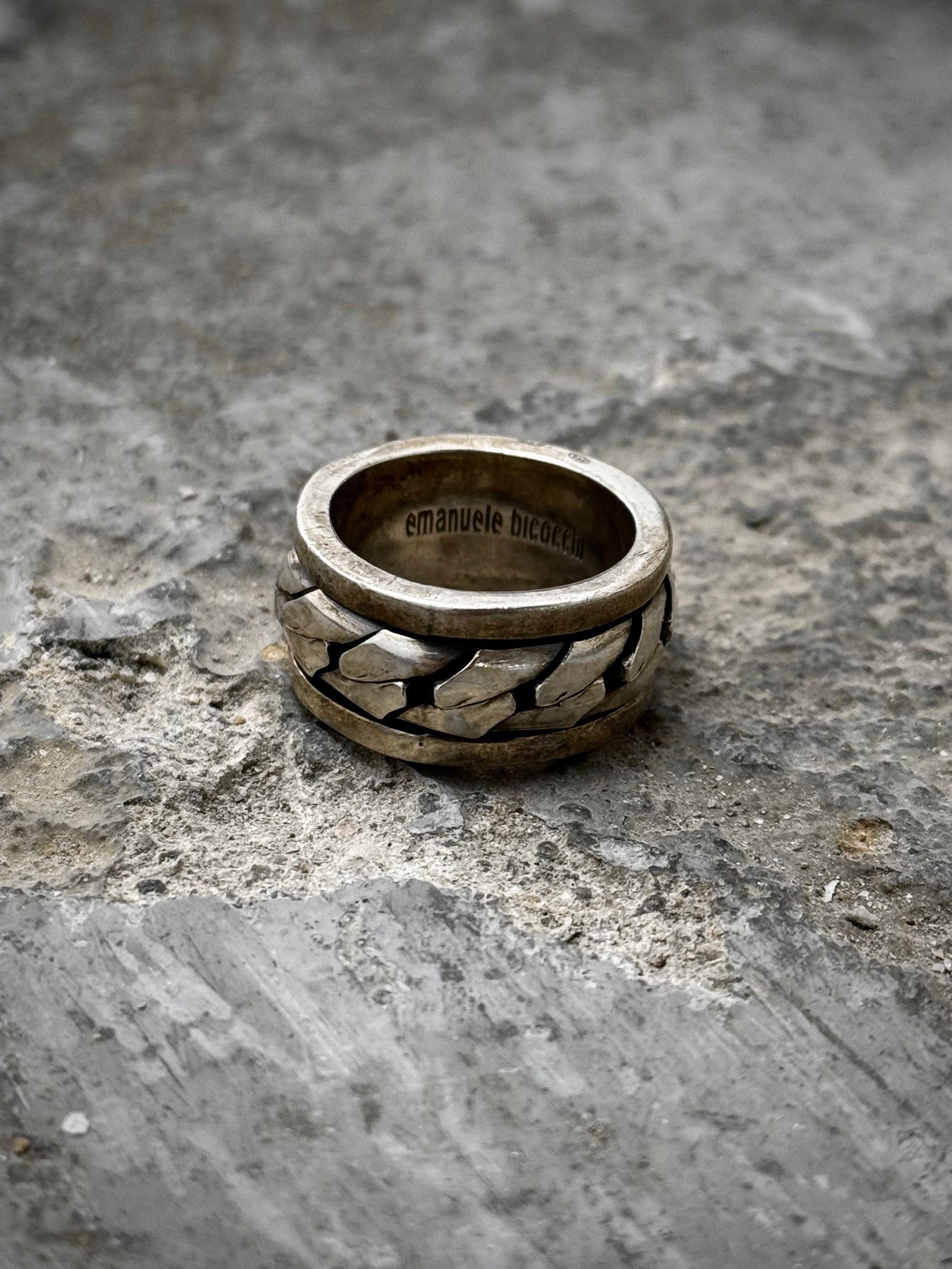 Emanuele Bicocchi Emanuele Bicocchi .925 Silver Interlocking Chain Ring Size ONE SIZE - 1 Thumbnail