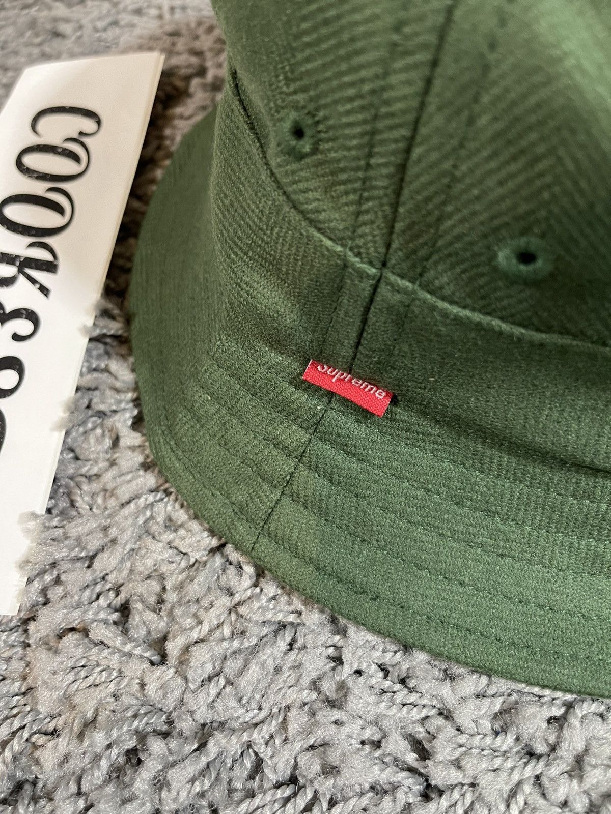 Supreme 2014FW Supreme Lori Piana Wool Herringbone Cusher Bucket Hat Size ONE SIZE - 3 Thumbnail