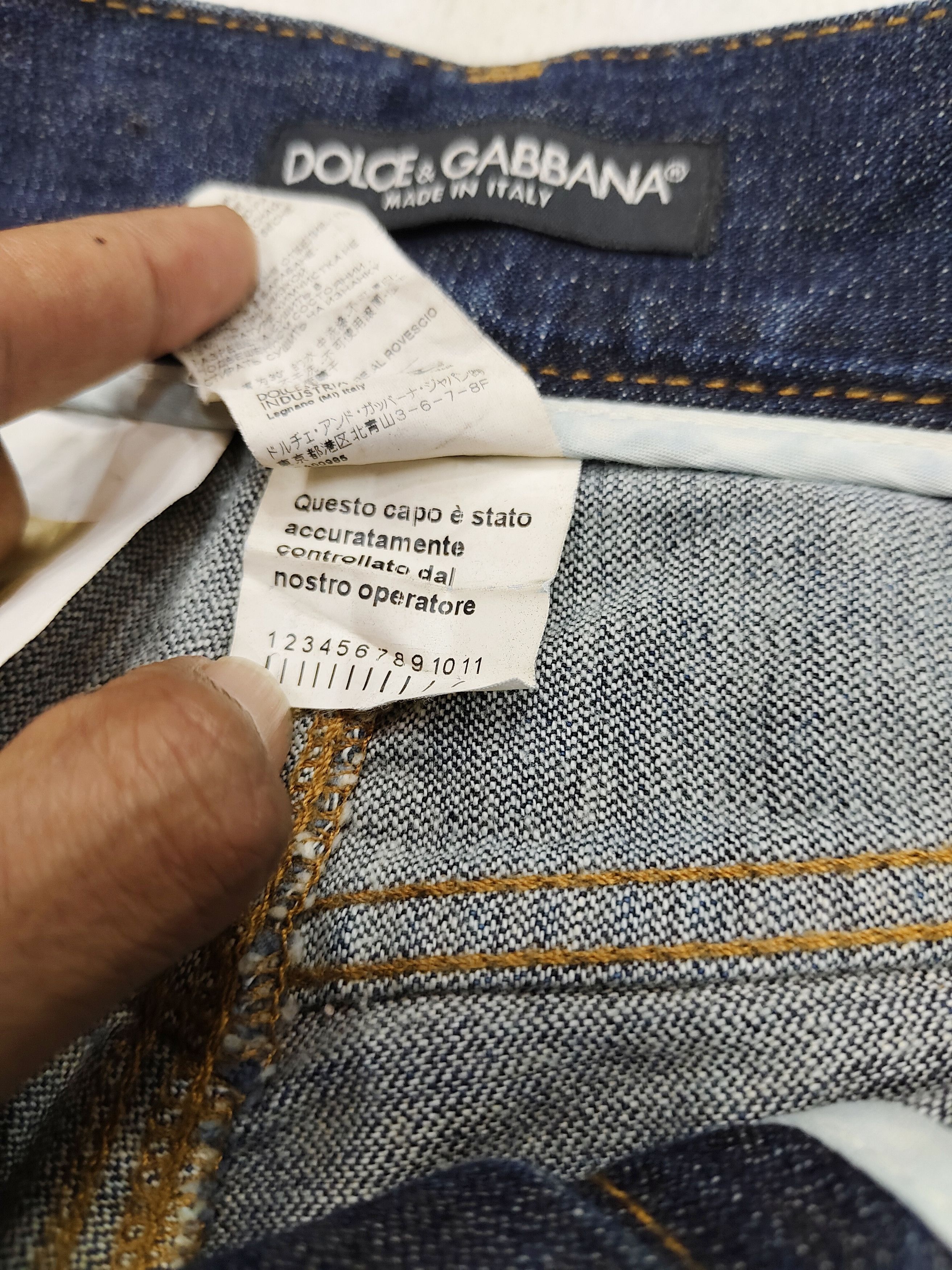 Dolce & Gabbana Dolce & Gabbana🔥Y2K Distressed Hardcore Wash Jeans Size US 31 - 8 Thumbnail