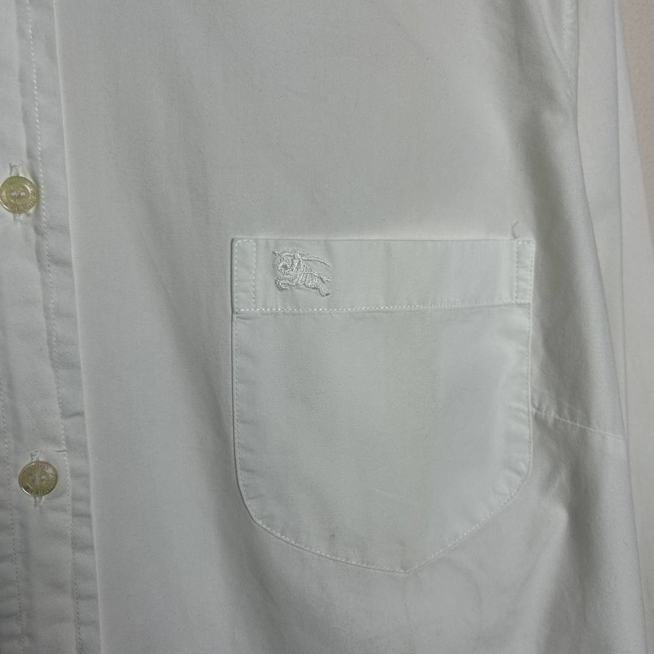 Burberry Luxury Burberry Small logo basic button white designer shirt Size XL / US 12-14 / IT 48-50 - 3 Thumbnail