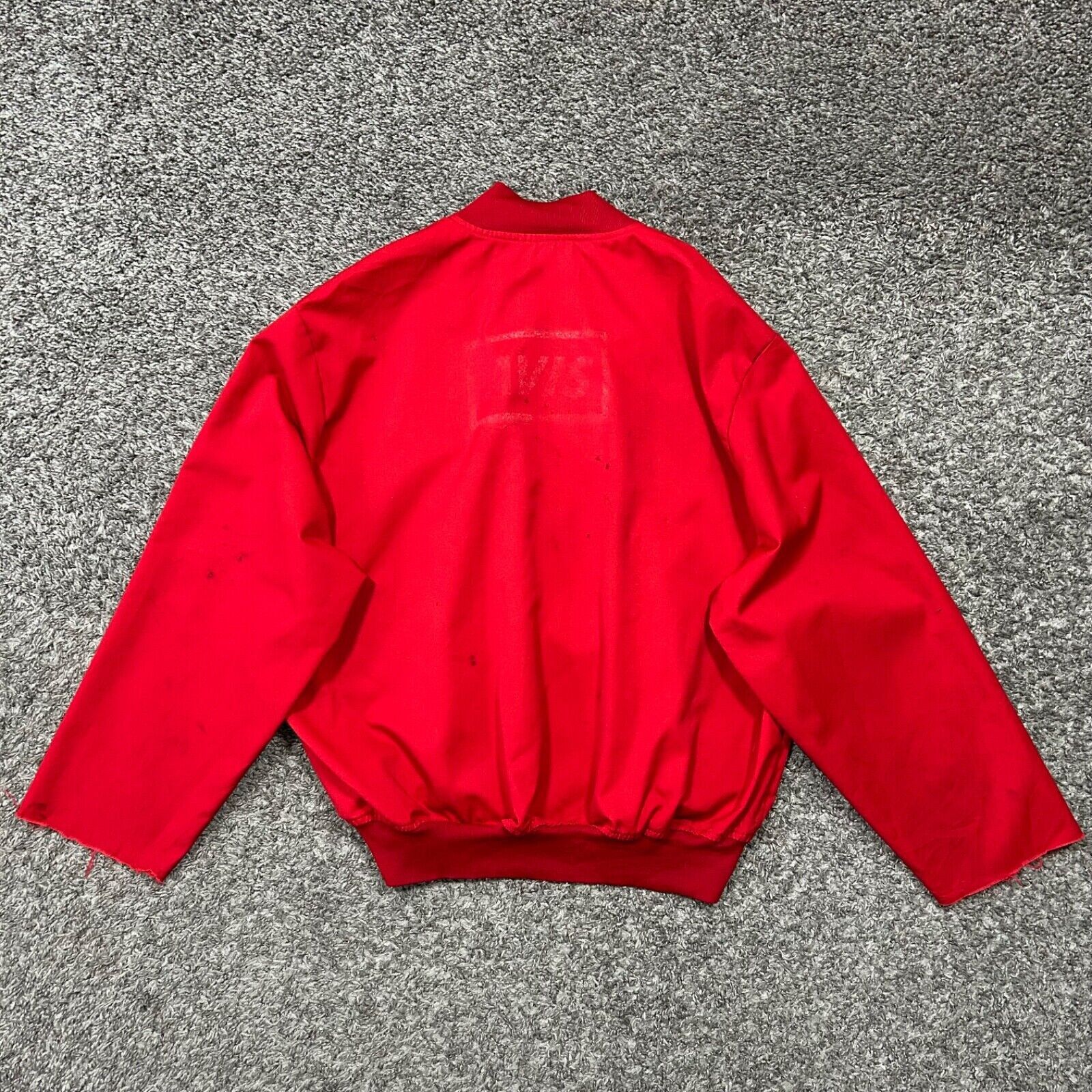 Cintas × Vintage Vintage Thrashed Work Jacket Full Zip Bomber 80s Boxy Fit Size US S / EU 44-46 / 1 - 8 Thumbnail