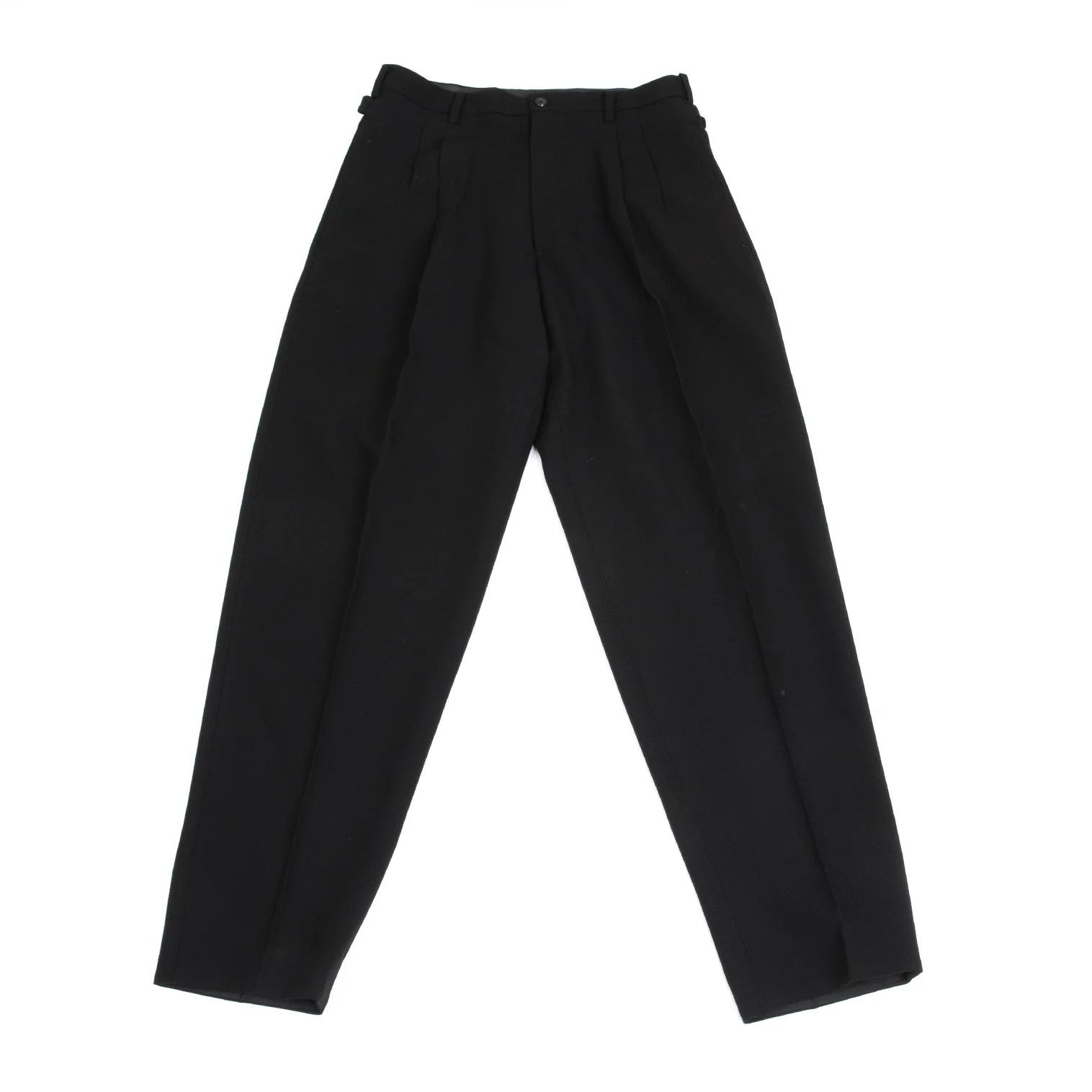 Yohji Yamamoto Yohji Yamamoto Wool Back Belt Tapered Pants Size US 38 / EU 54 - 1 Thumbnail