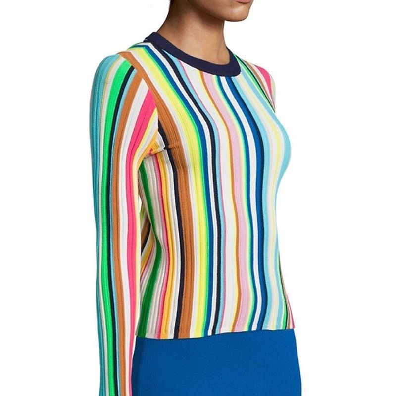 MILLY MILLY Vertical Striped Rainbow Pullover S Size S / US 4 / IT 40 - 7 Thumbnail