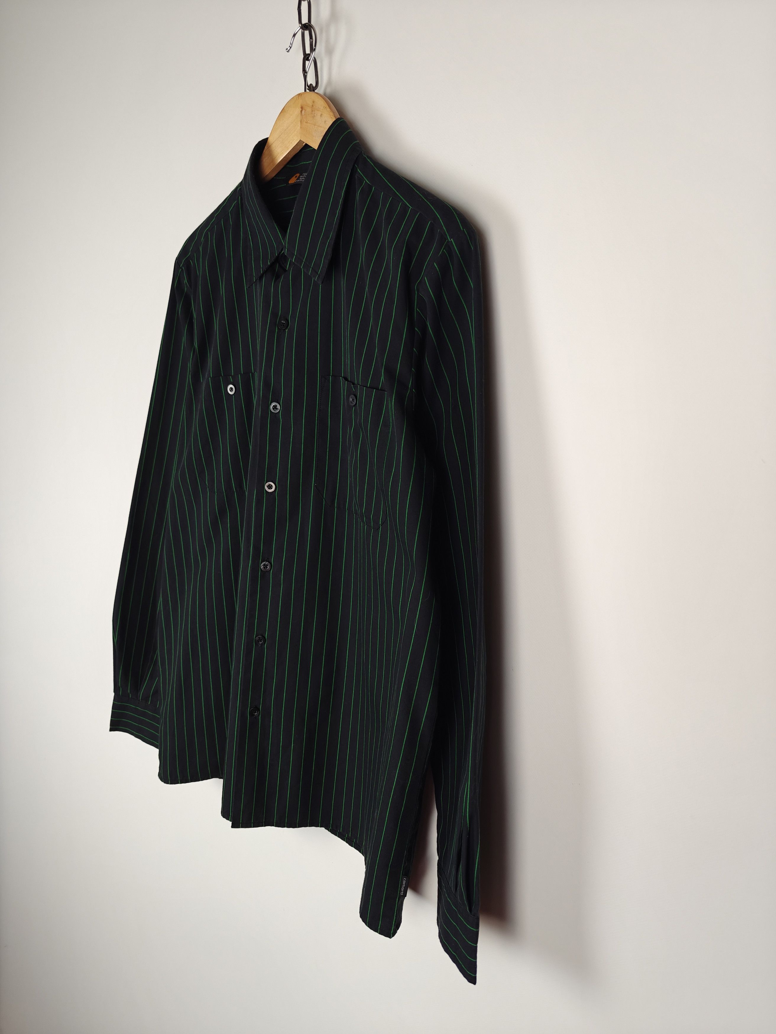 Carhartt Carhartt Delivery Shirt Striped Black size XL Size US XL / EU 56 / 4 - 5 Thumbnail