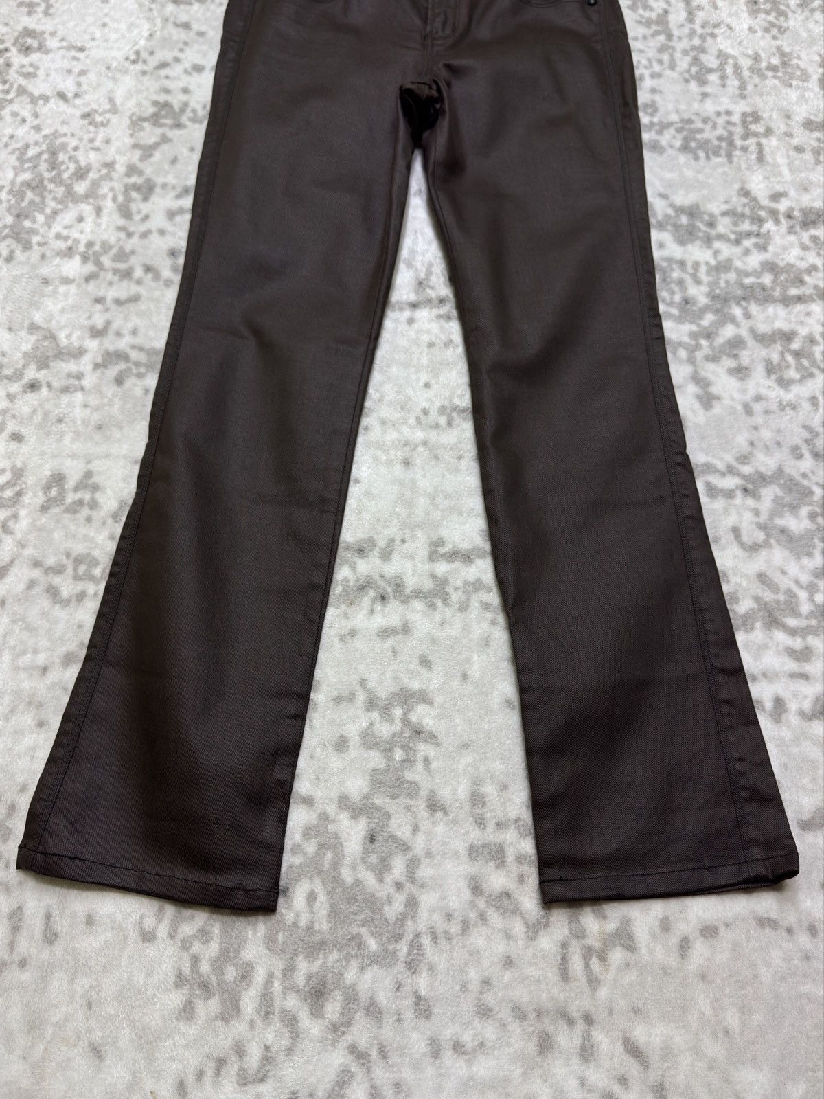 Hysteric Glamour Vintage BACK NUMBER Waxed Skinny Low-Rise Denim Jeans Size US 30 / EU 46 - 6 Thumbnail