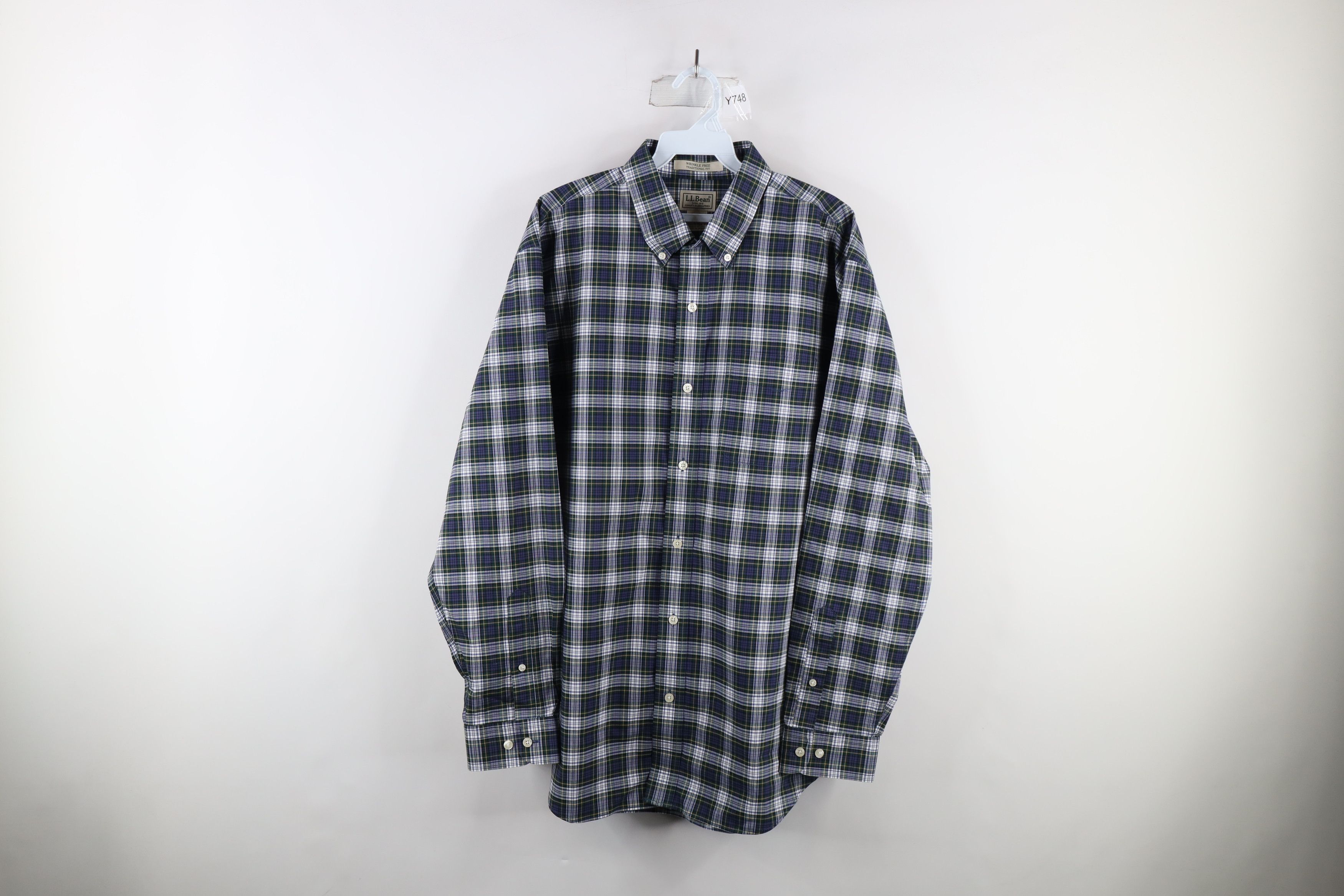 Vintage Vintage LL Bean Fit Wrinkle Free Collared Button Down Shirt |  Grailed