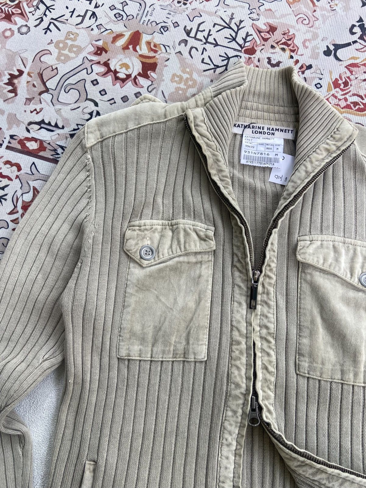 Katharine Hamnett London Vintage Katherine Hamnet London knit zip pocket Jacket Size US M / EU 48-50 / 2 - 5 Thumbnail