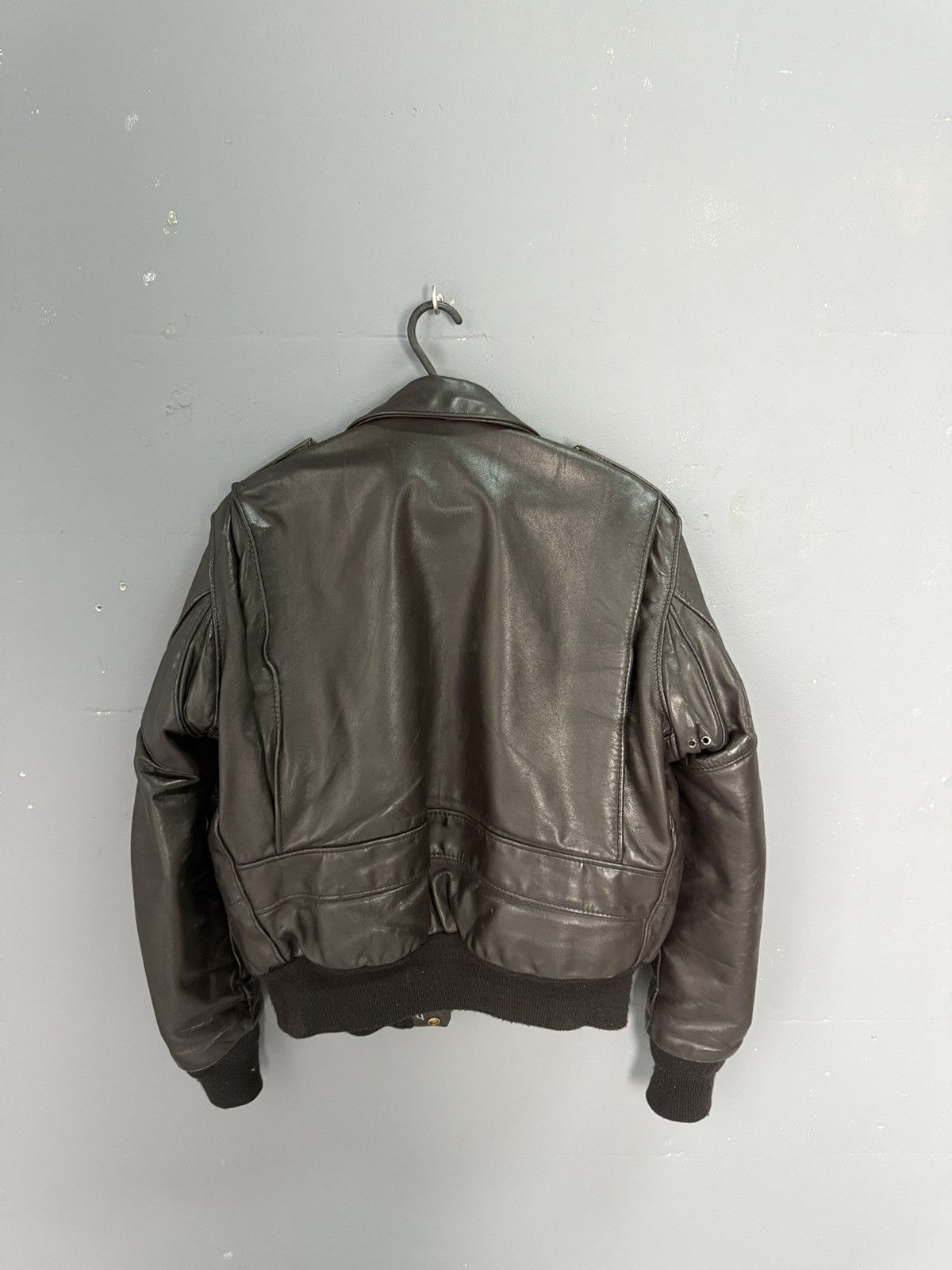 Schott 70-x Schott Distressed Leather Jacket Bomber Brown Aviator Size US M / EU 48-50 / 2 - 3 Thumbnail