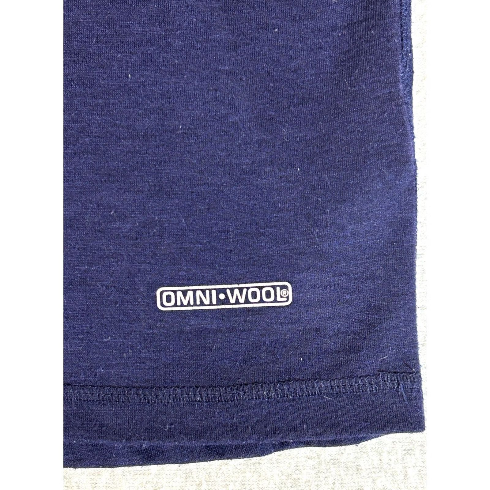 Layer 8 Omni Wool Shirt Mens M Blue 1/4 Zip Pullover Long Sleeve Base Layer Thermal Size US M / EU 48-50 / 2 - 2 Thumbnail