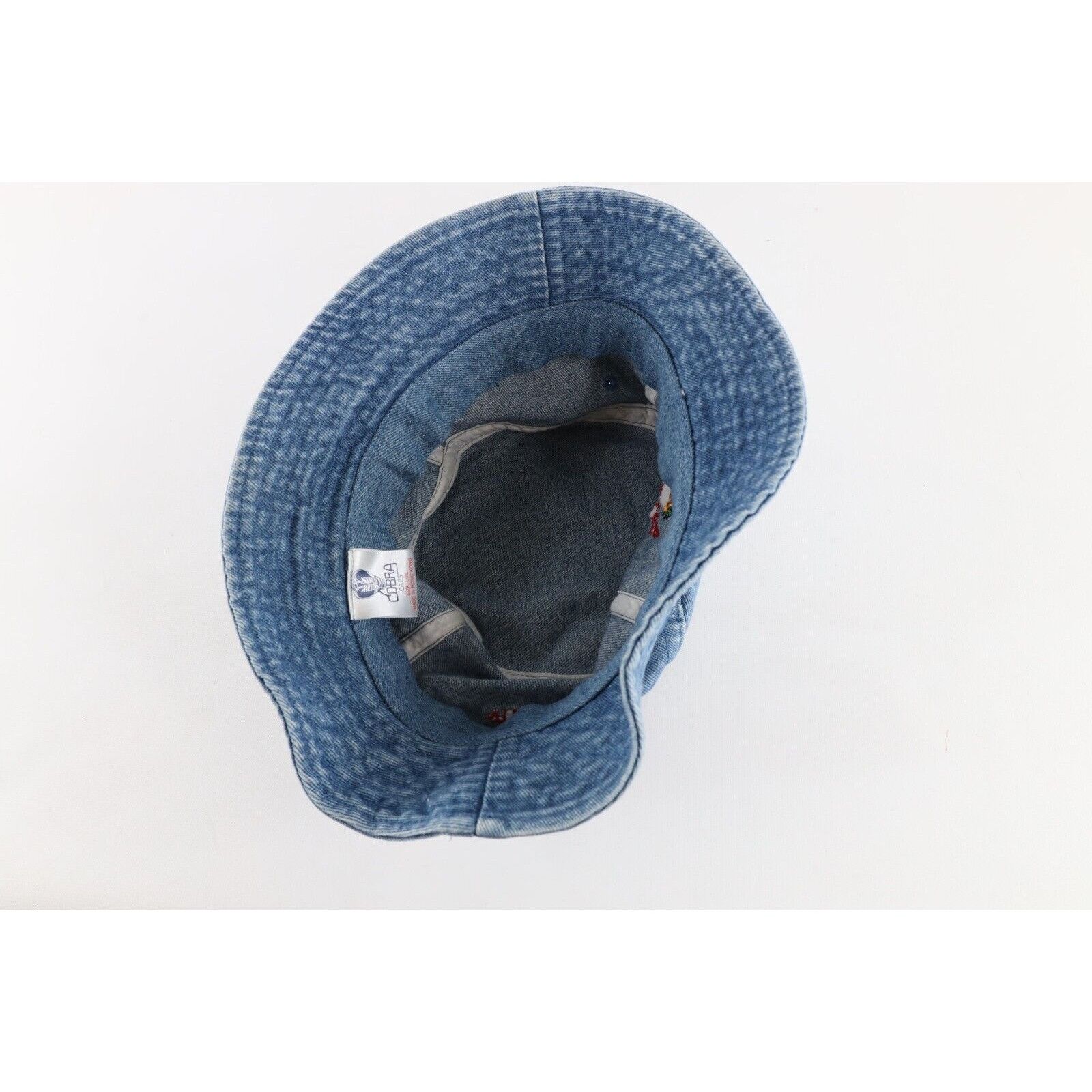 Vintage Vintage 90s Loma Linda Mexican Restaurant Denim Bucket Hat Size ONE SIZE - 8 Thumbnail