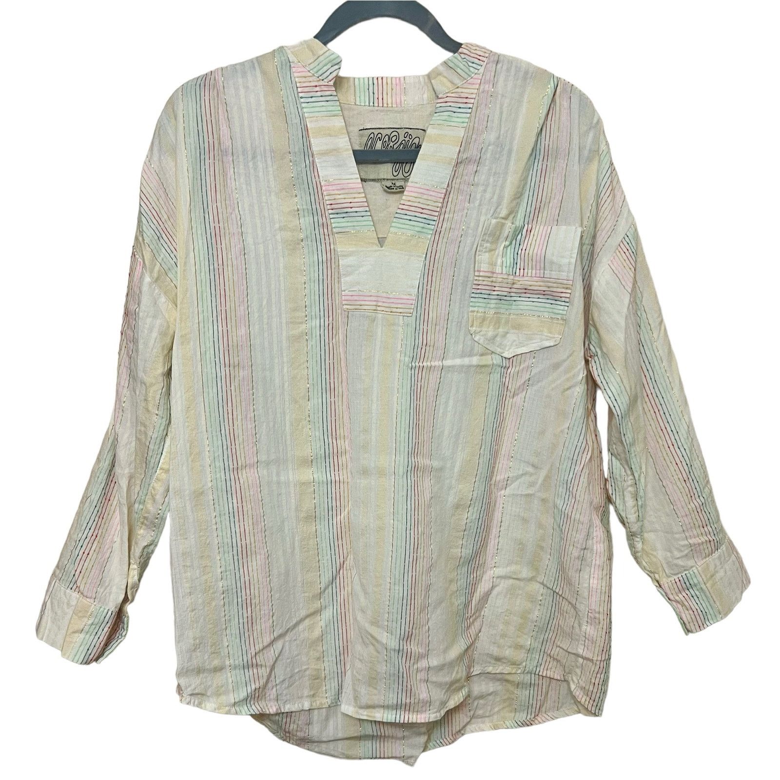 image of Ace And Jig Smith Top In Melody in Cream, Women's (Size Medium)