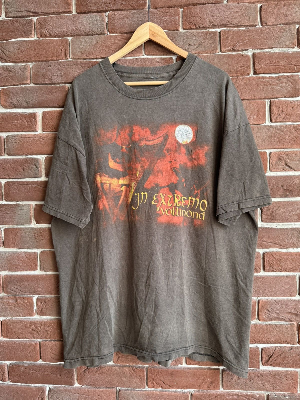 Band Tees Vintage 2001 In Extremo Vollmond Folk Metal Punk Washed Size US XL / EU 56 / 4 - 1 Thumbnail
