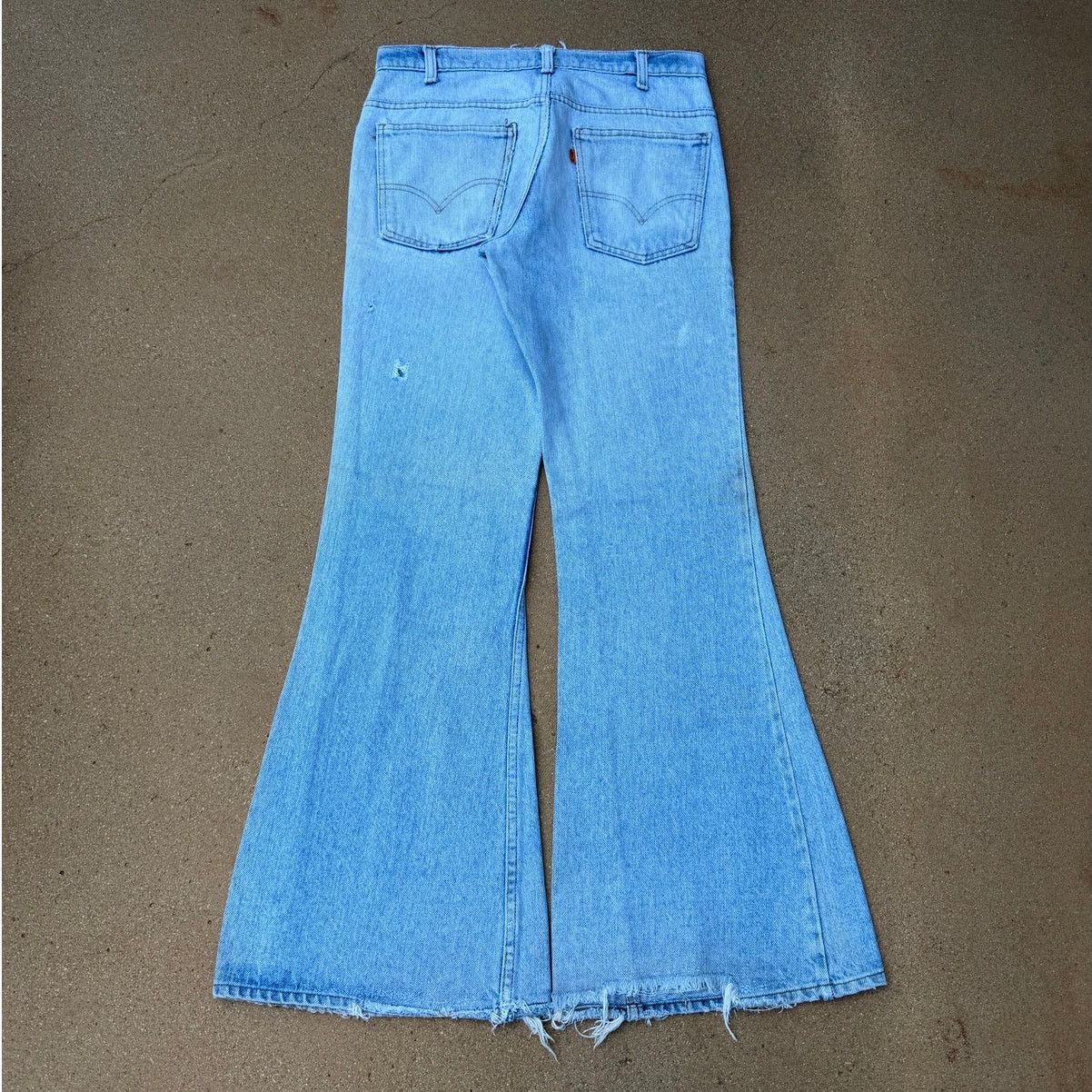 Levi's Vtg 80's Levi's 684 Orange Tab Bellbottom Flare Jeans 31x32 Size US 30 / EU 46 - 2 Thumbnail