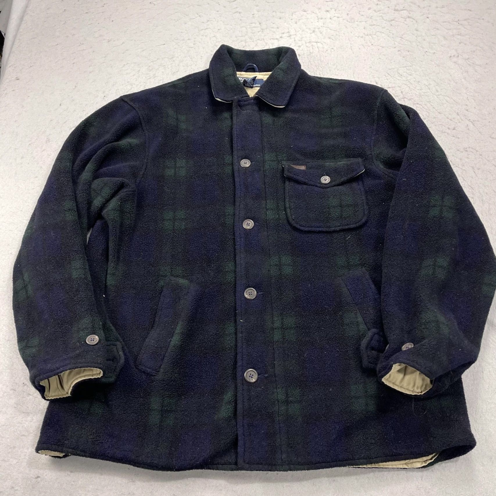 Polo Ralph Lauren VINTAGE Polo Ralph Lauren Jacket Mens L Blue Plaid Fleece Tartan Chino USA Outerwear Parka Size US L / EU 52-54 / 3 - 2 Thumbnail