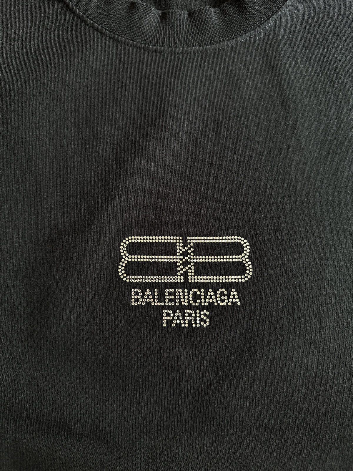 Balenciaga Balenciaga crystals sequence BB logo t-shirt black unisex Size S / US 4 / IT 40 - 6 Thumbnail