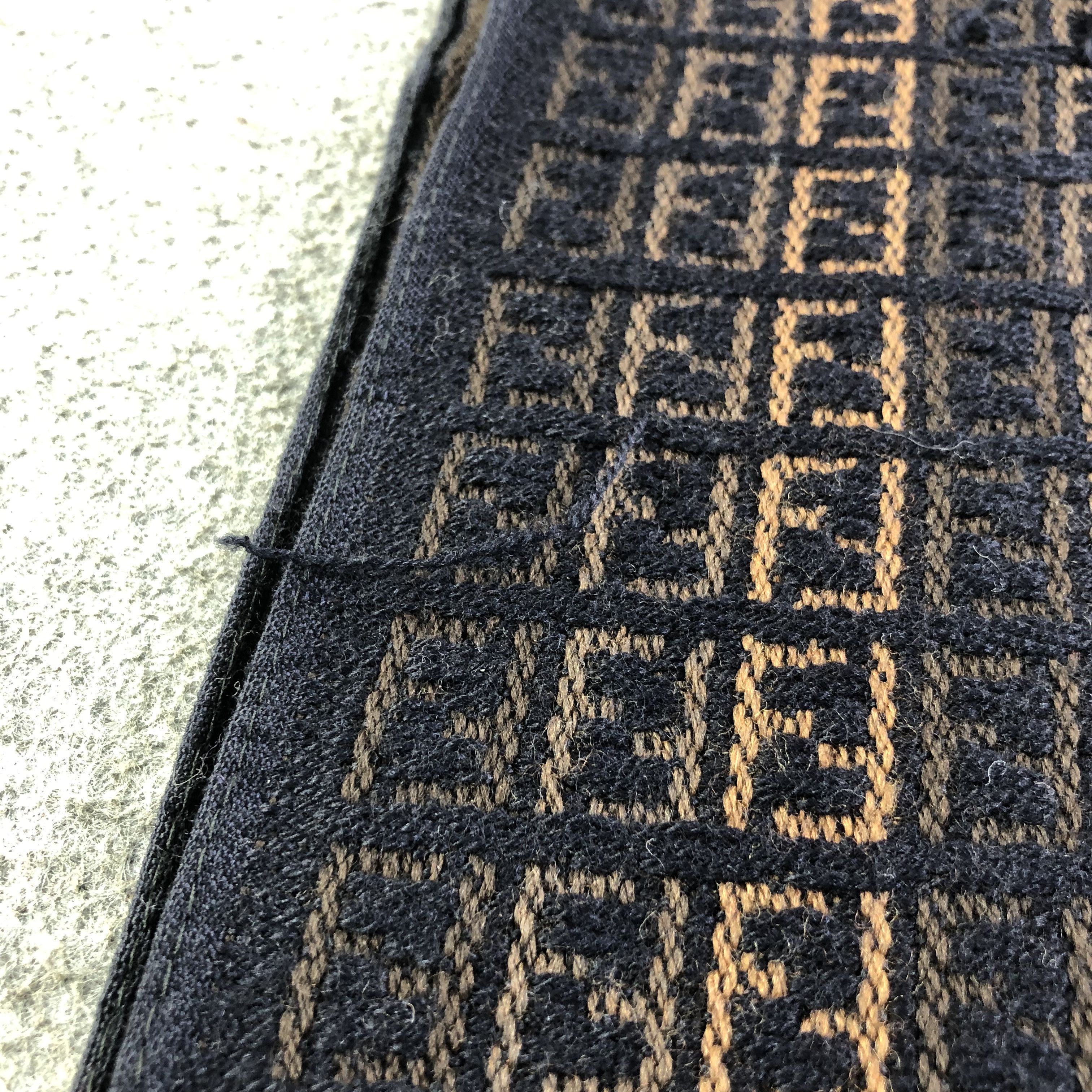 Vintage Fendi FF Monogram Wool Scarf Muffler V1187 Size ONE SIZE - 6 Thumbnail