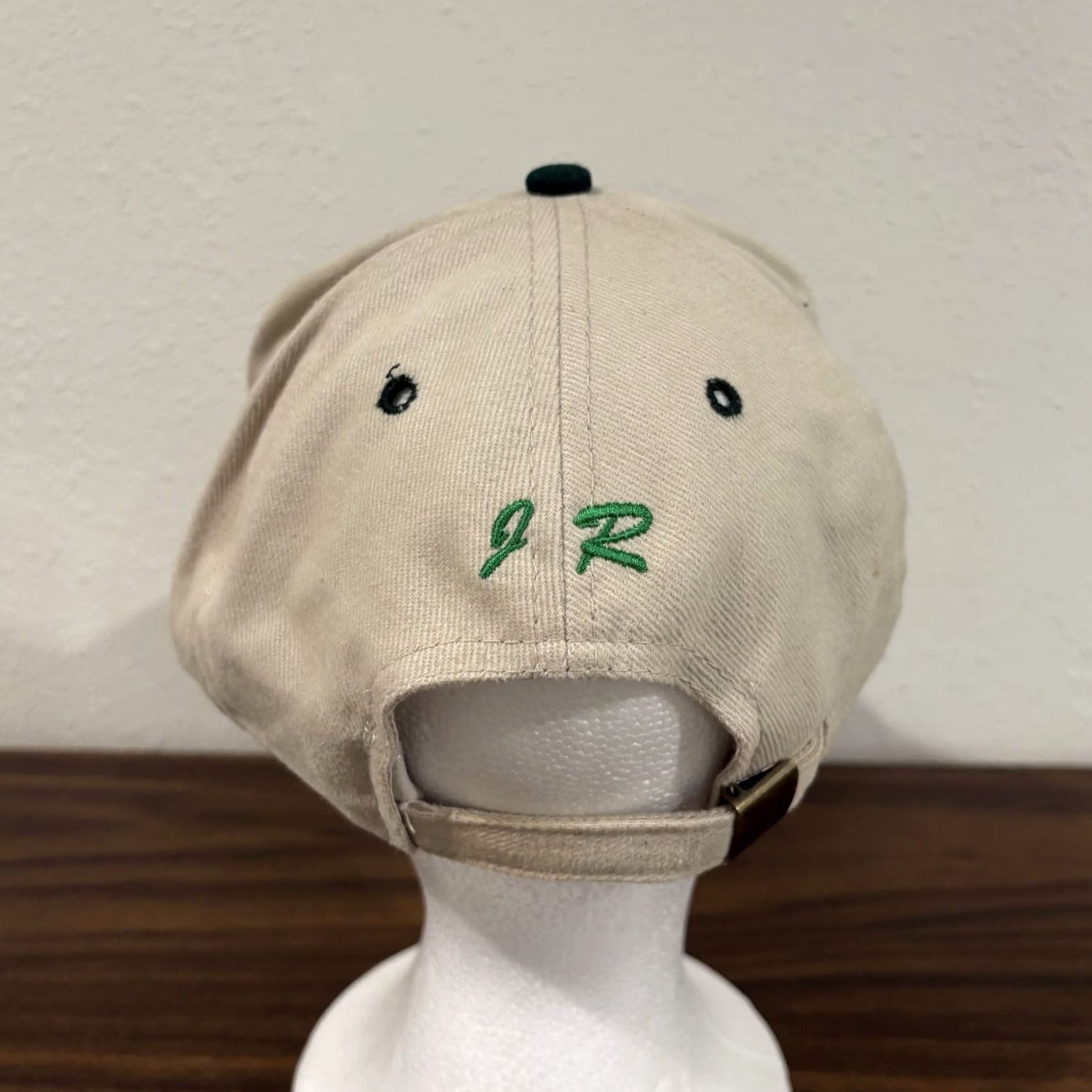 Vintage VINTAGE John Deere Hat Cap Trucker 90s USA Beige Cotton OS Adjustable Men안 Size ONE SIZE - 5 Thumbnail