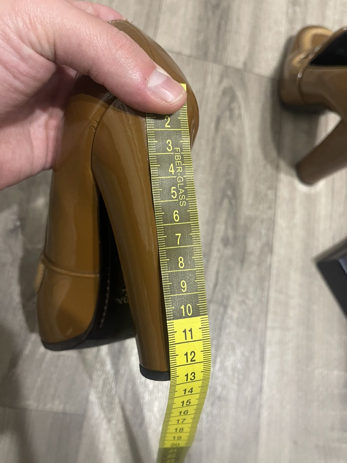 Prada PRADA CALZATURE DONNA PATENT LEATHER HEELS CAMELLO SIZE 39 Size US 9 / IT 39 - 13 Thumbnail