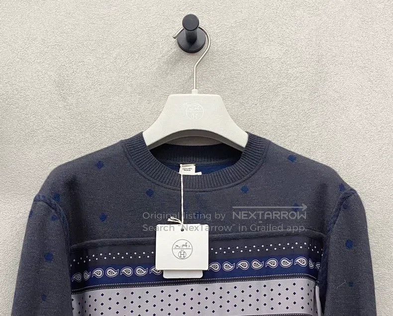 Hermes Hermes Sweater made with 50% cashmere and 50% real silk bl Size XXS / US 00 / IT 34 - 5 Thumbnail