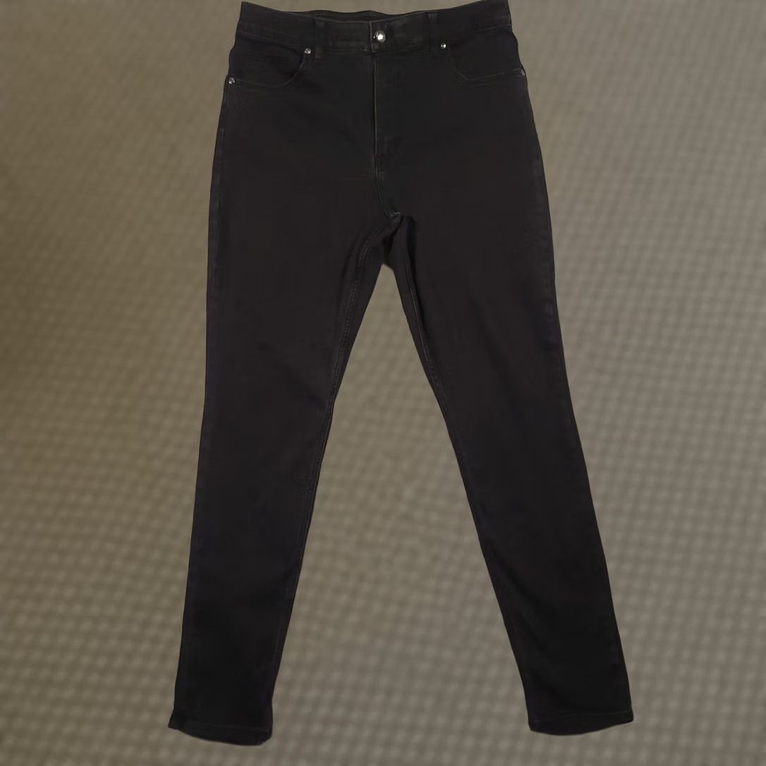 Lee Lee Women's Skinny Jeans Black Denim High Rise 16 Long Slim Fit Jeans Size 38" / US 16 / IT 52 - 1 Thumbnail