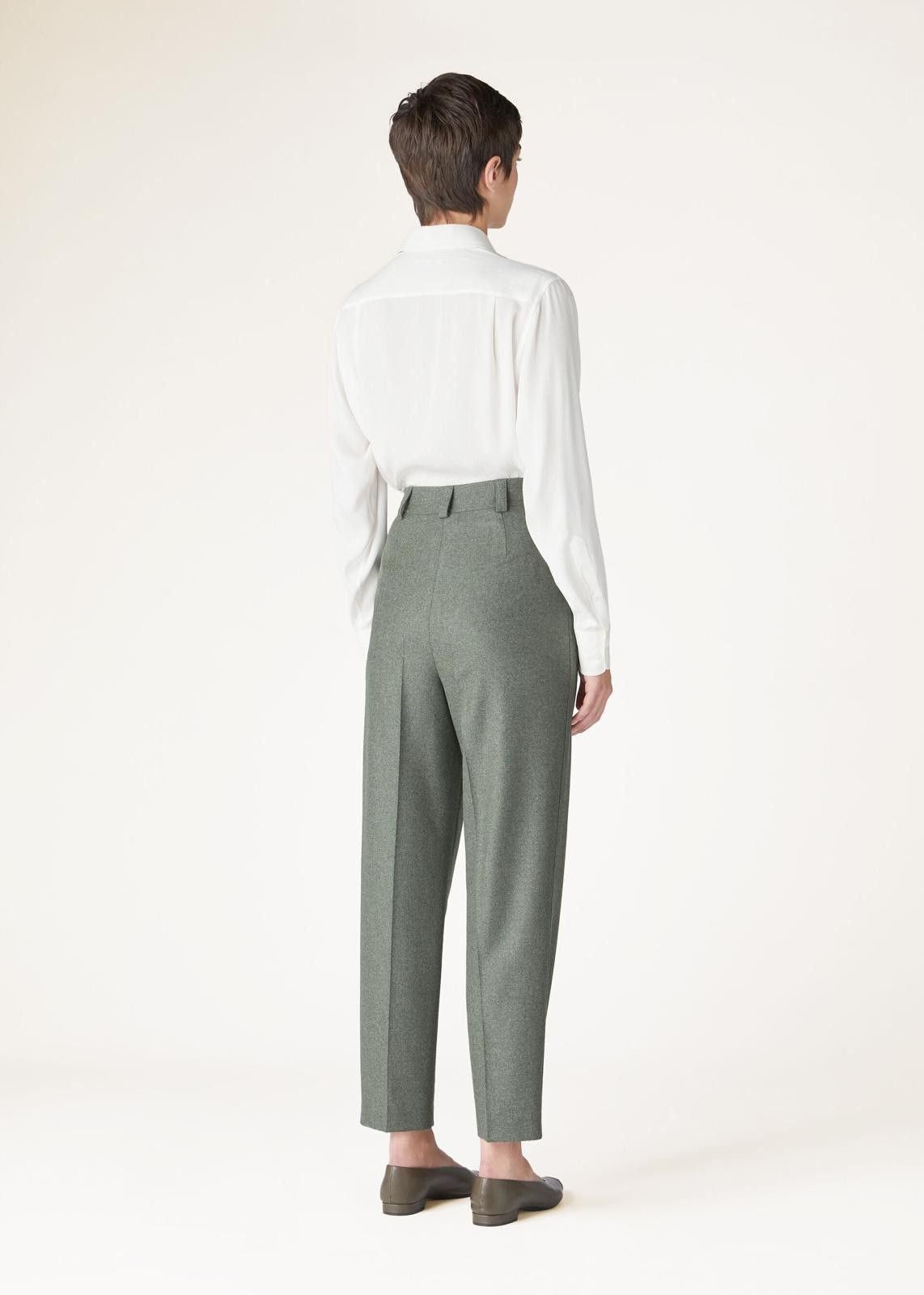 Loro Piana o1srvl11e0425 FAN7108 Alban Trouser in Green Size 28" / US 6 / IT 42 - 6 Thumbnail