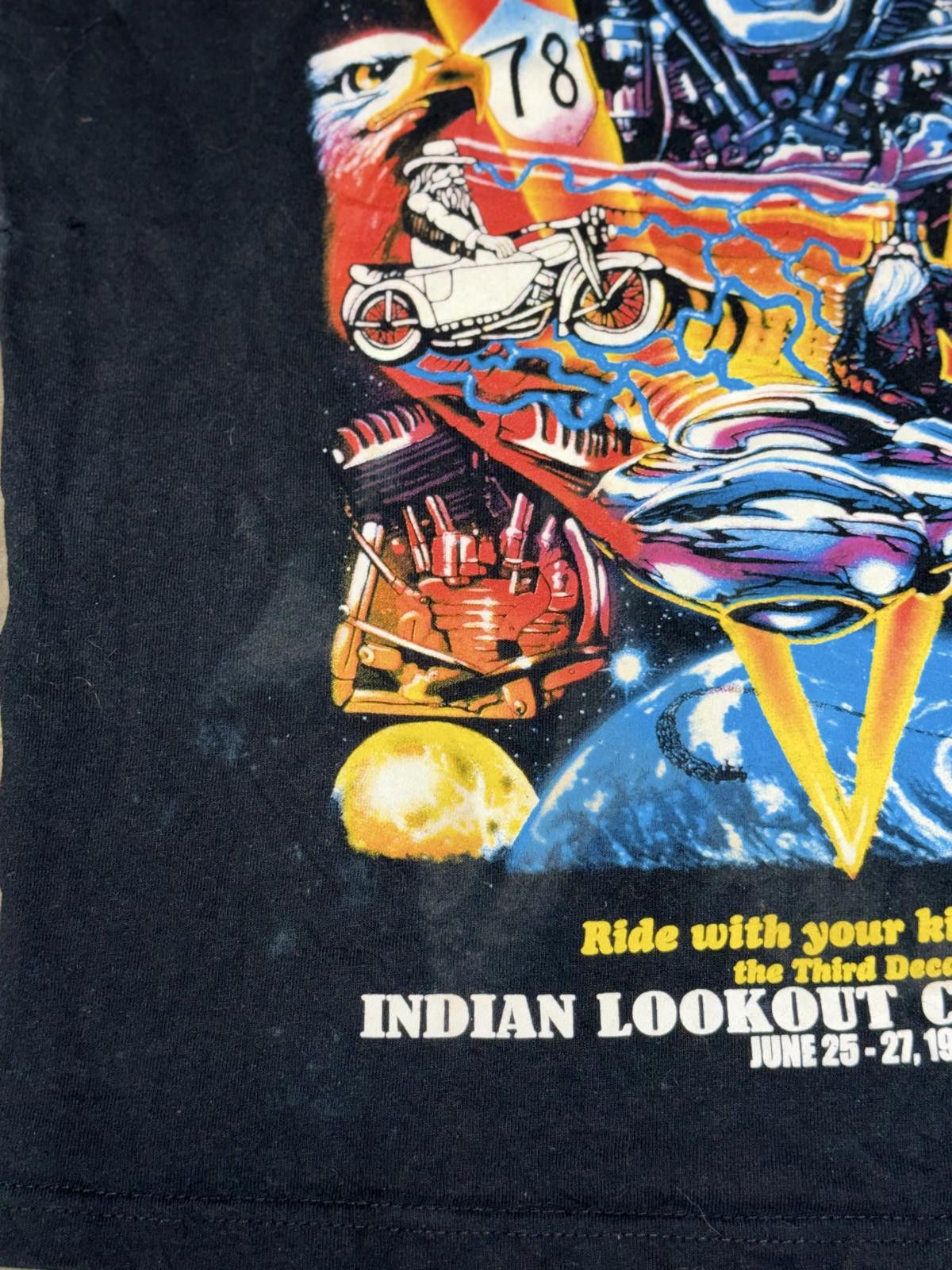 Harley Davidson Vintage 1999 Harley Davidson Sleeveless Country Lookout Club Size S / US 4 / IT 40 - 4 Thumbnail