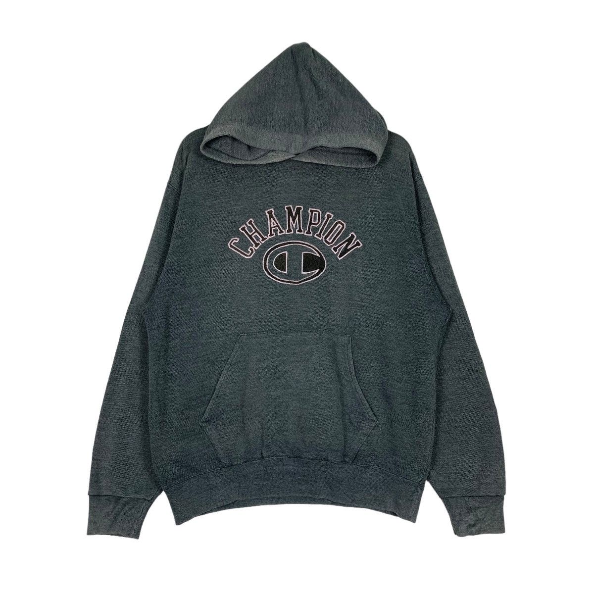 Champion CHAMPION Big Logo Pullover Sun Burn Faded Hoodies #0679-C31 Size US M / EU 48-50 / 2 - 2 Thumbnail