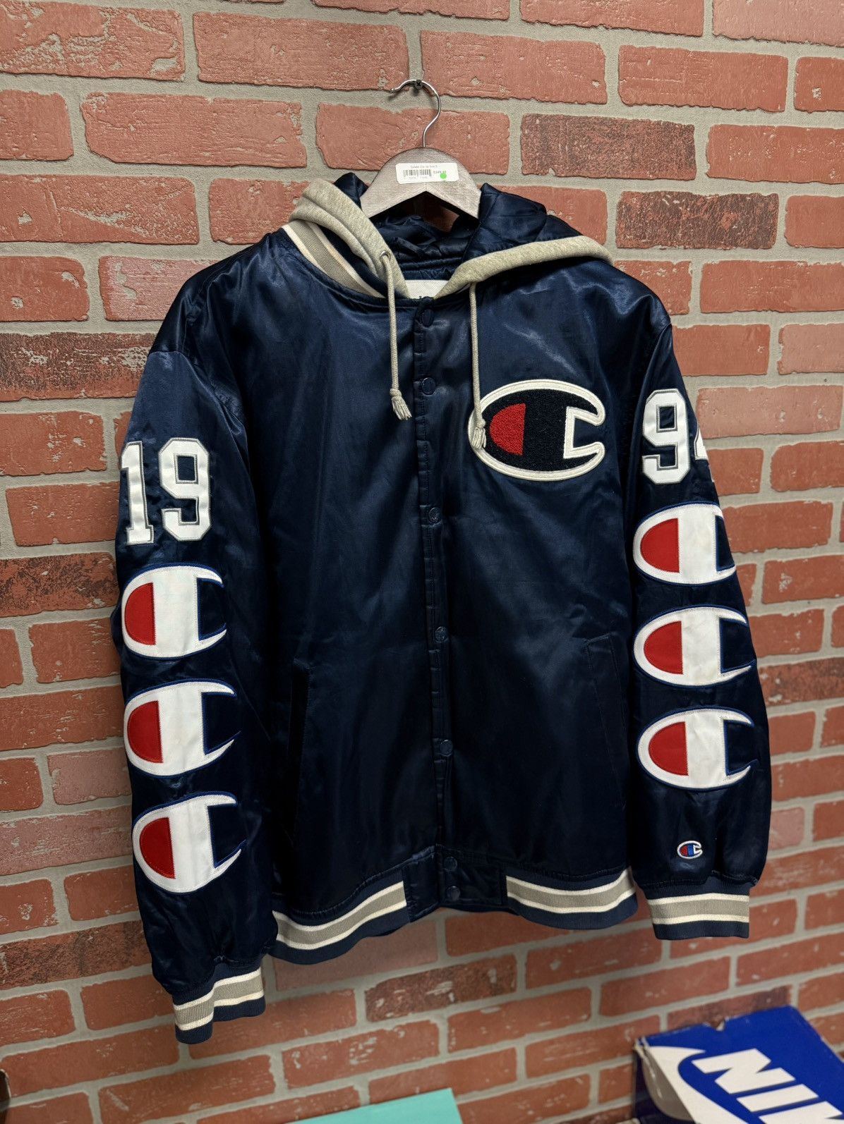 Champion × Supreme Supreme Champion Jacket Size M Blue RARE Size US M / EU 48-50 / 2 - 2 Thumbnail