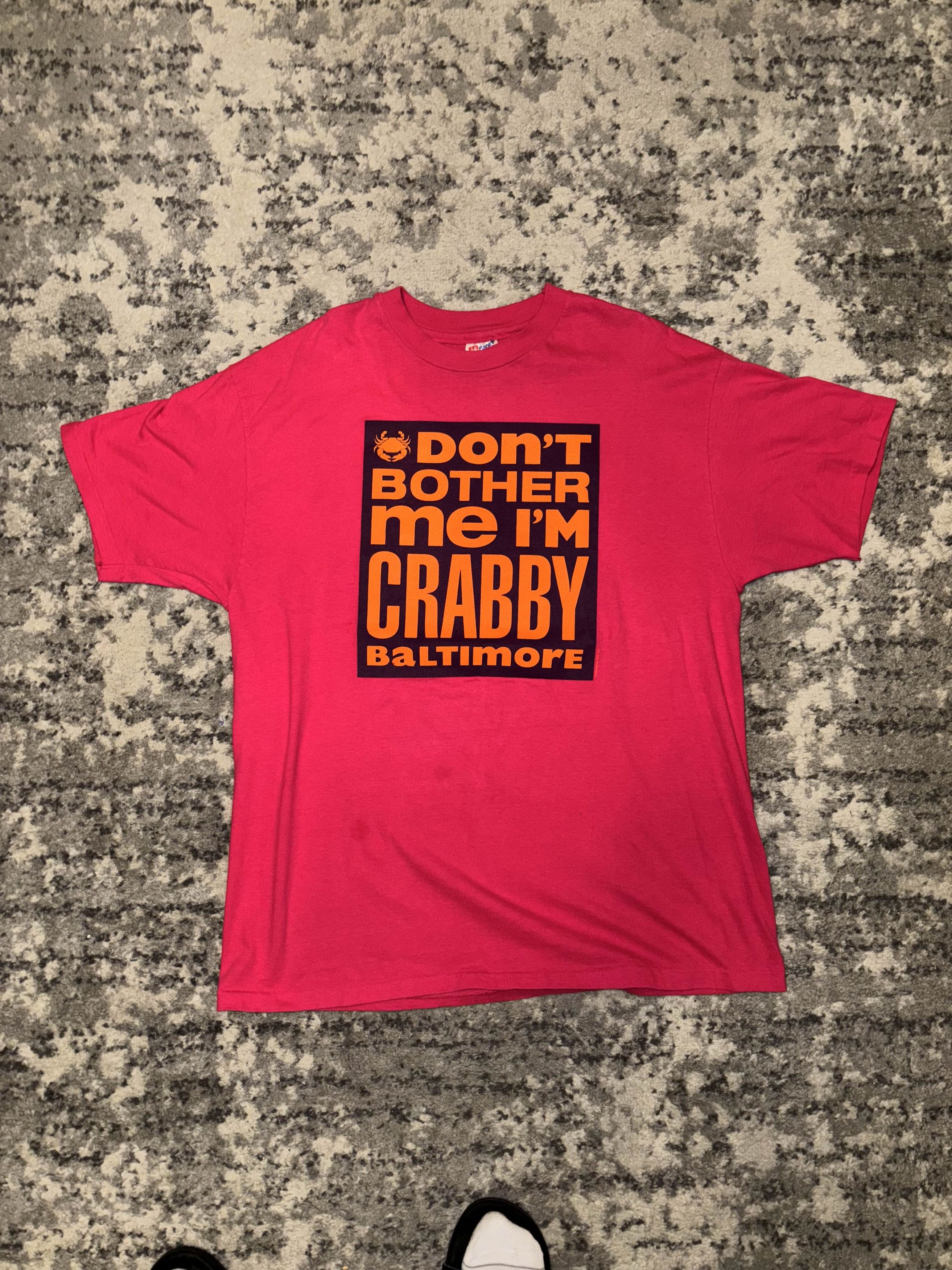 Vintage Vintage 90s Don't Bother Me I'm Crabby Shirt Size US XL / EU 56 / 4 - 2 Thumbnail