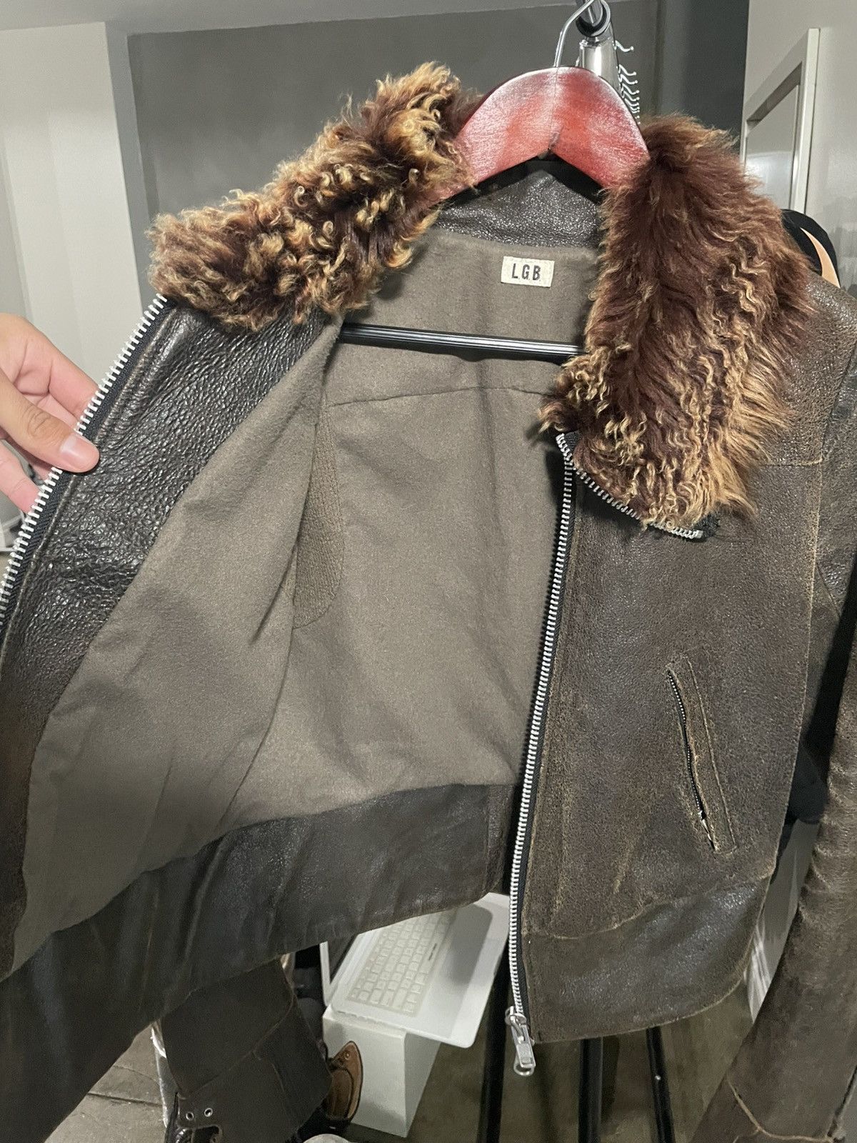 If Six Was Nine × Le Grande Bleu (L.G.B.) Le grand bleu aviator leather jacket Size US S / EU 44-46 / 1 - 5 Thumbnail