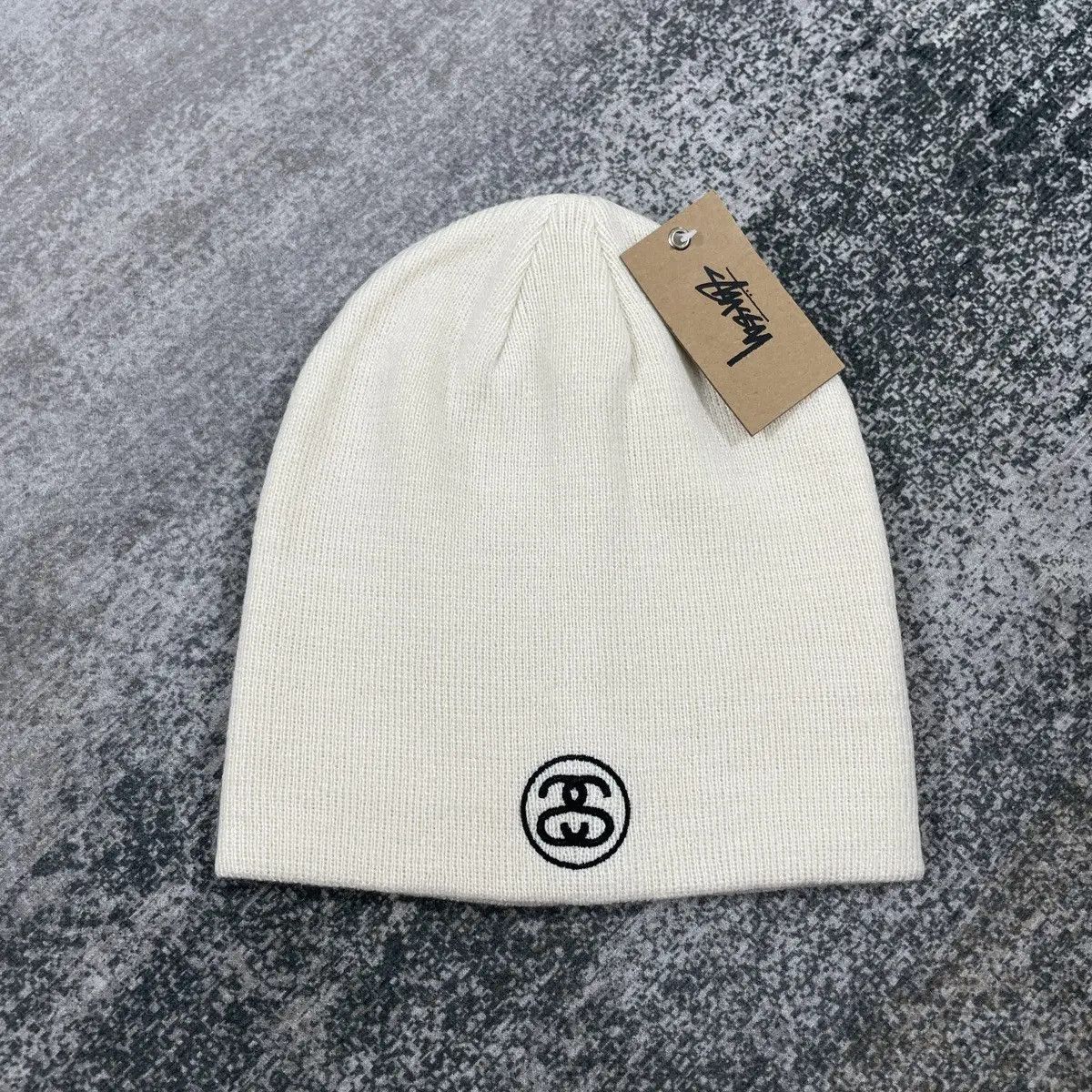 Stussy STUSSY LOGO SS LINK BEANIE // BONE Size ONE SIZE - 1 Thumbnail