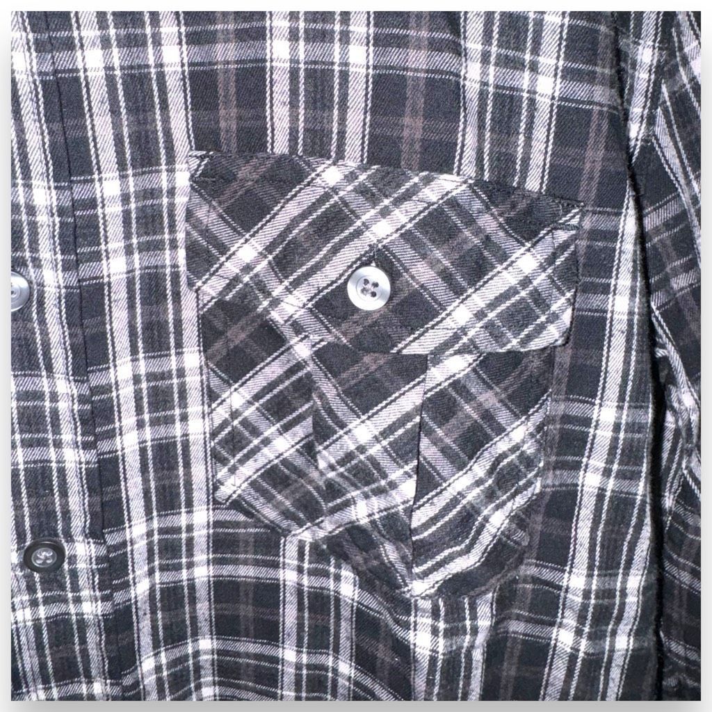 Vince Vince Black Luxury Flannel Button Down Shirt Size S Size US S / EU 44-46 / 1 - 4 Thumbnail