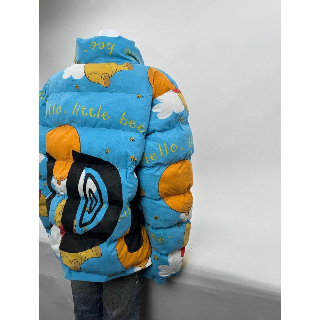 Other Unisex Die.Go Studios Blue "Winnie The Pooh" Puffer Jacket Size US XL / EU 56 / 4 - 12 Thumbnail