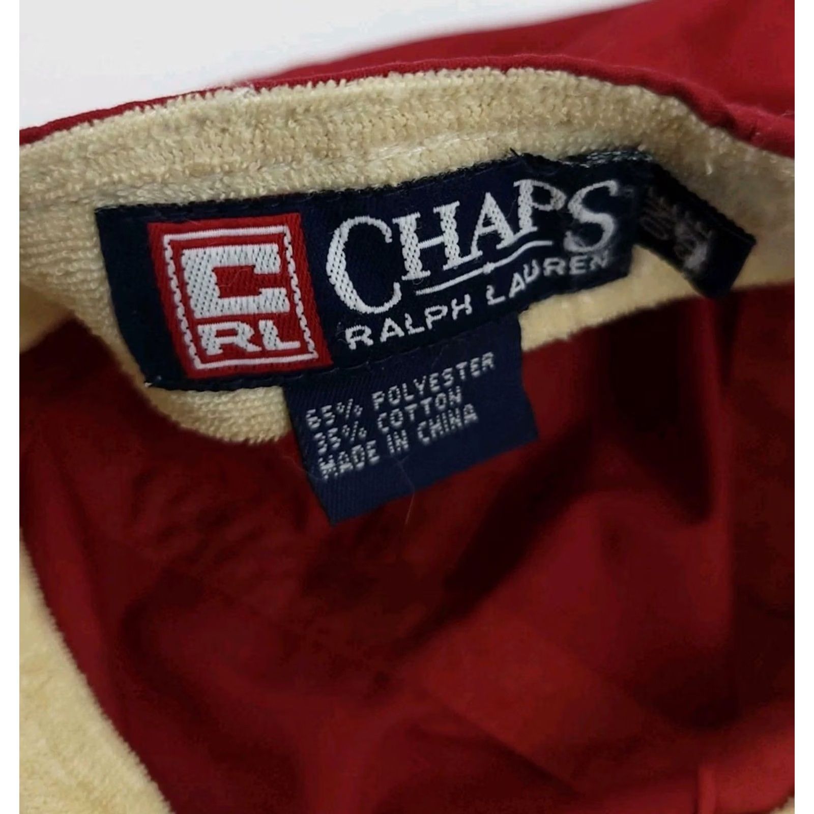 Ralph Lauren VINTAGE 90s Chaps Ralph Lauren 5 Panel Hat Red Adjustable Mens Hat Disney? Size US M / EU 48-50 / 2 - 5 Thumbnail