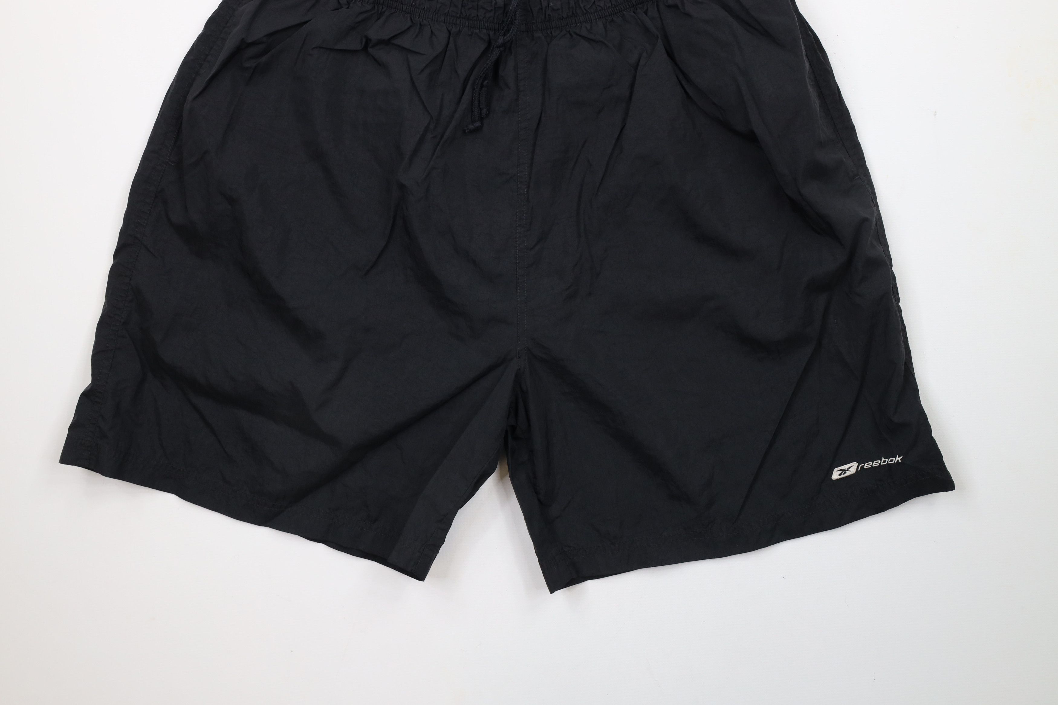 Reebok × Vintage Vintage 90s Reebok Out Lined Above Knee Shorts Baggies Black Size US 38 / EU 54 - 4 Thumbnail