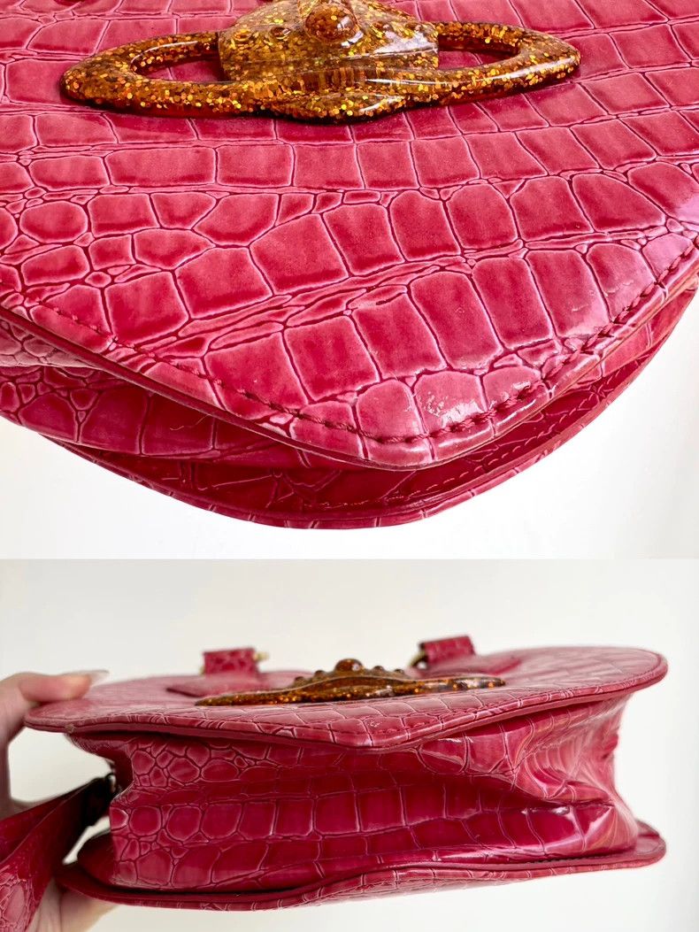 Vivienne Westwood Vivienne Westwood size os Pink alligator leather paint plas Size ONE SIZE - 9 Thumbnail