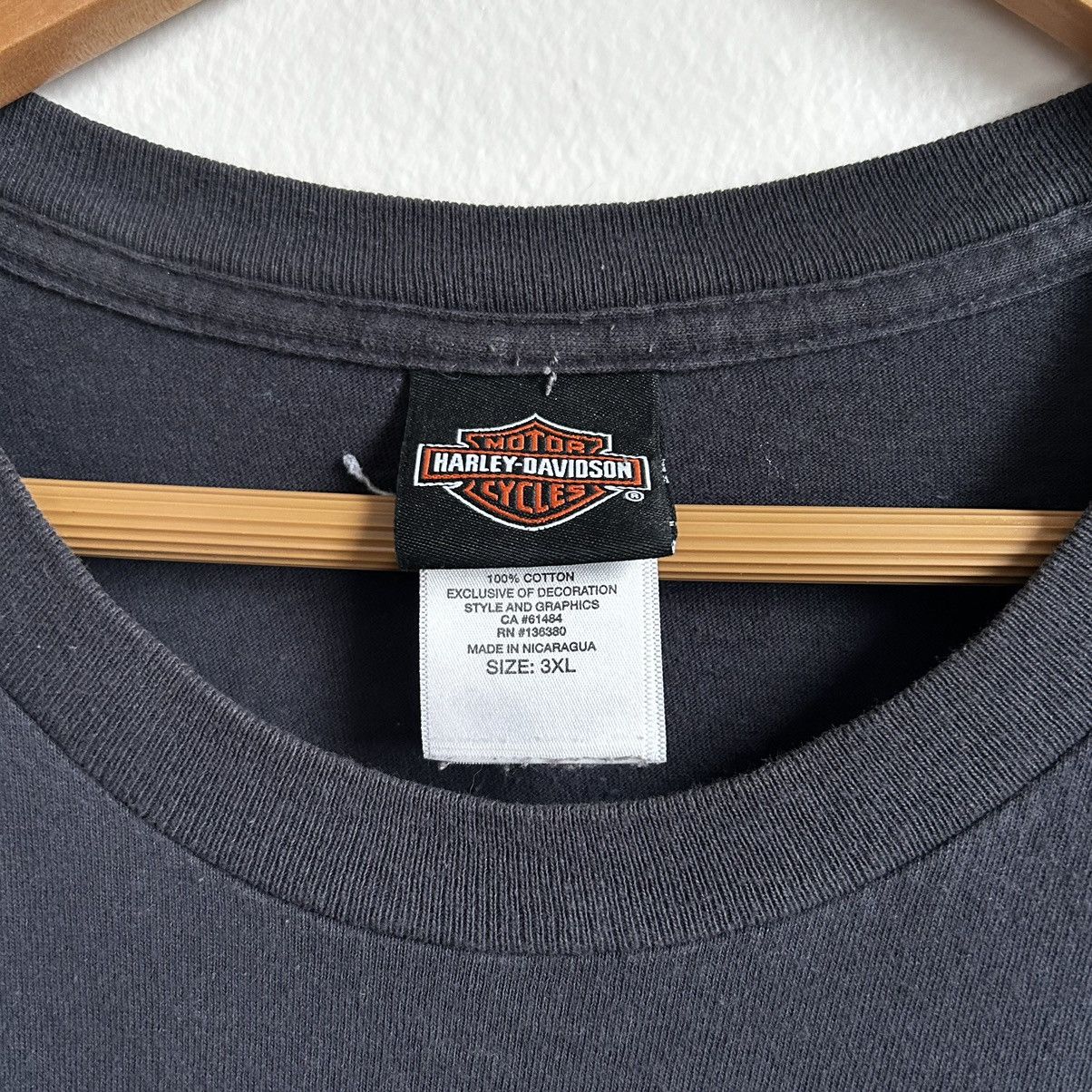 Harley Davidson × Vintage RARE Vintage BLANK Faded Black Harley T-Shirt Size US XXL / EU 58 / 5 - 2 Thumbnail