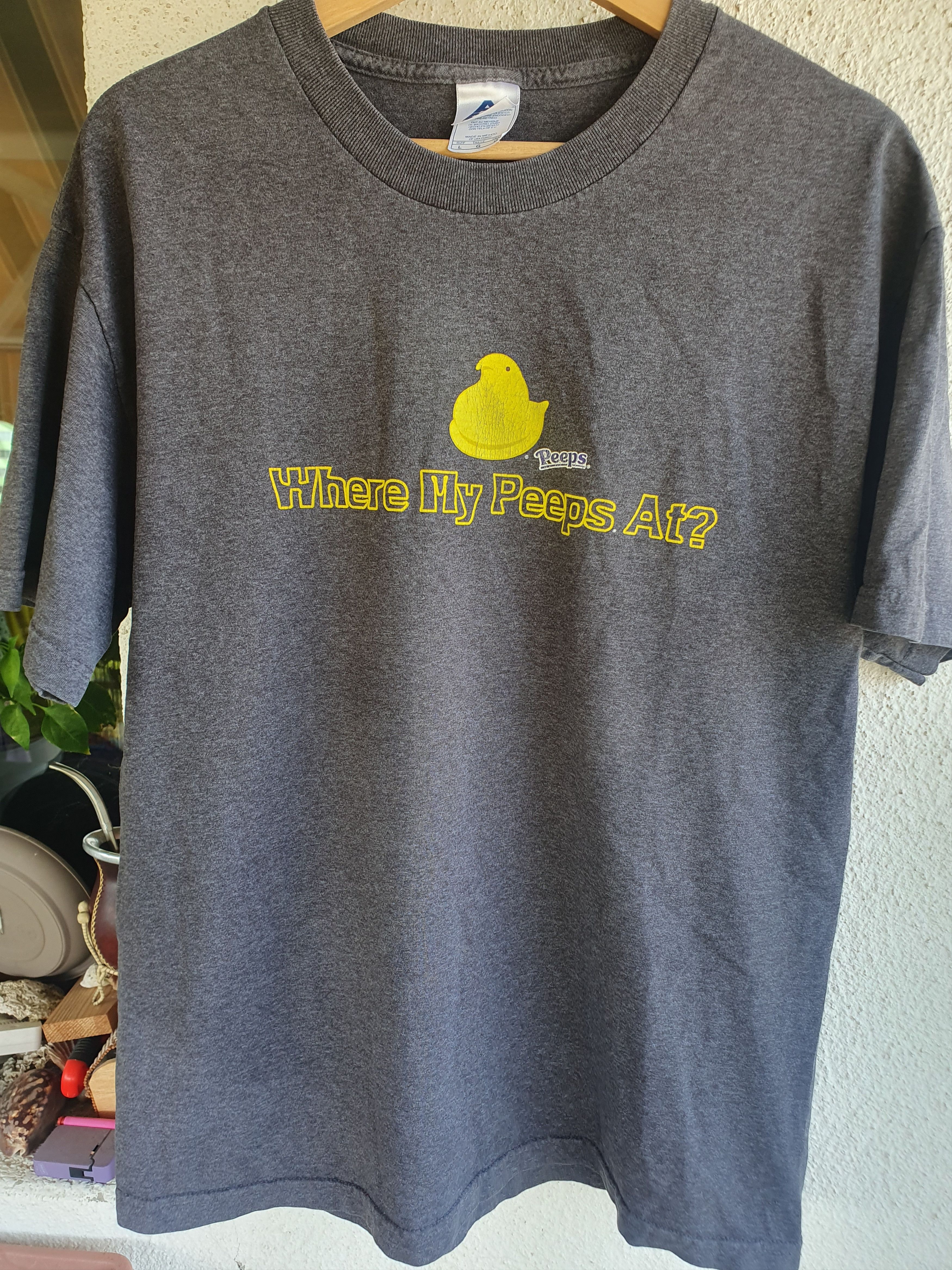 AAA × Vintage Where My Peeps At? Vintage T-Shirt Easter Marshmallow sz L Size US L / EU 52-54 / 3 - 4 Thumbnail