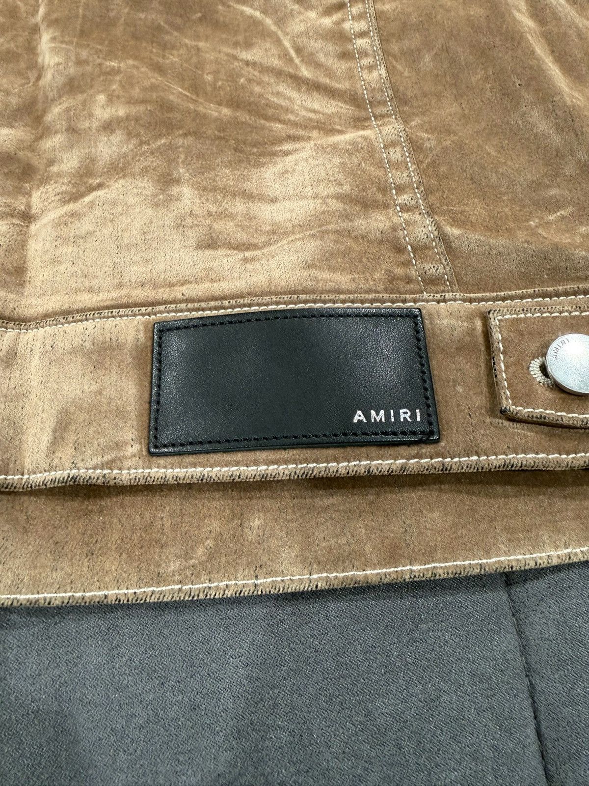 Amiri Amiri Arts District Brown Suede Jacket Size US S / EU 44-46 / 1 - 5 Thumbnail
