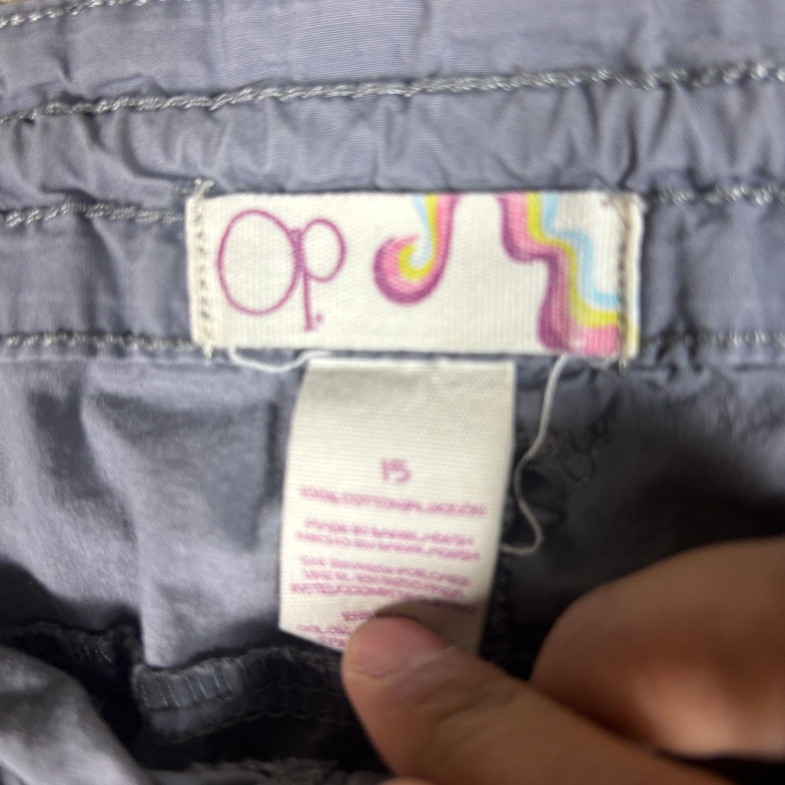Ocean Pacific vintage y2k 2000s Ocean Pacific womens gray cargo shorts 36 Size 36" / US 14 / IT 50 - 3 Thumbnail