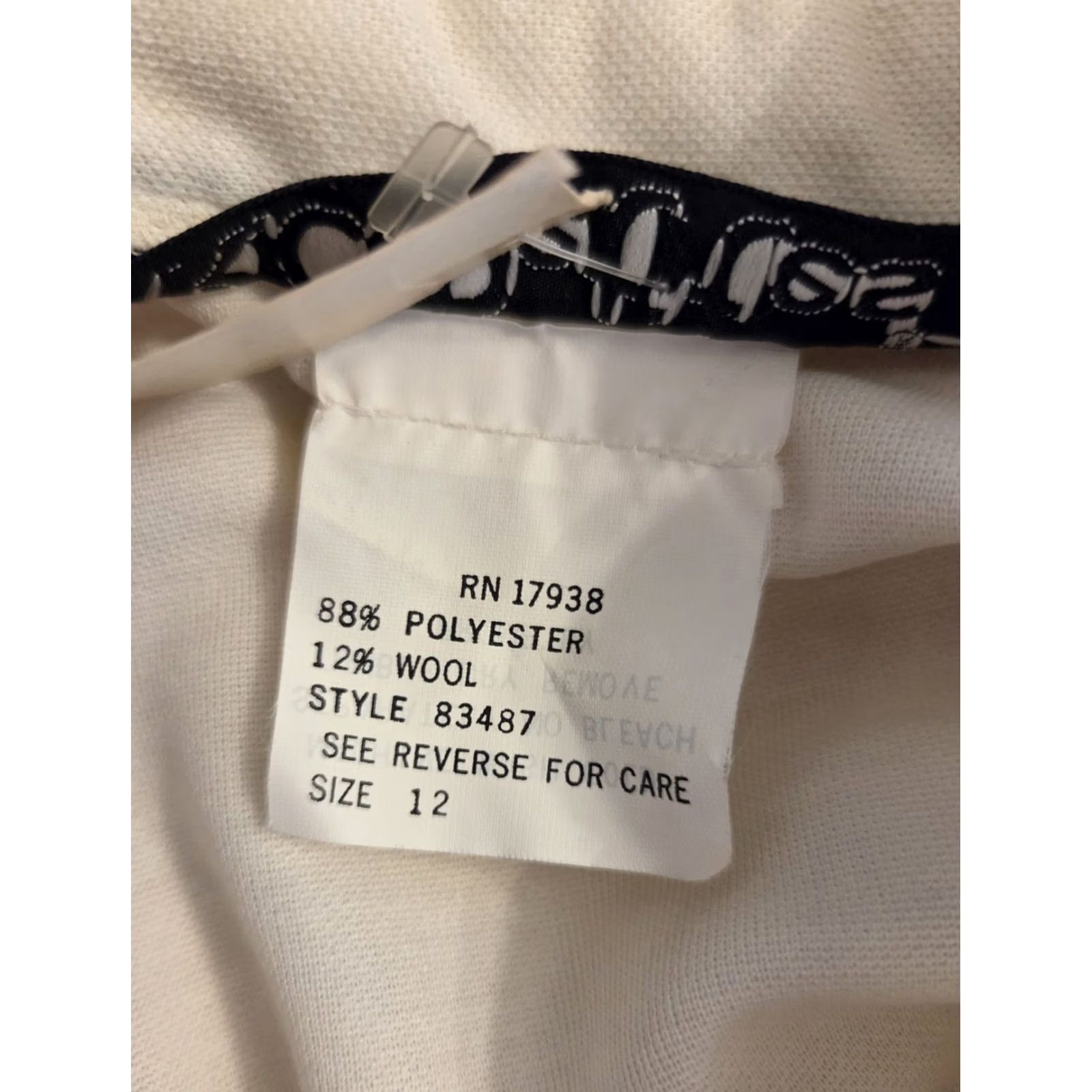 Vintage VINTAGE KC Petites A-line Dress Ivory 12P With Tags Belt Ruffle Collar 80s Shirt Dress Womens Size XL / US 12-14 / IT 48-50 - 8 Thumbnail