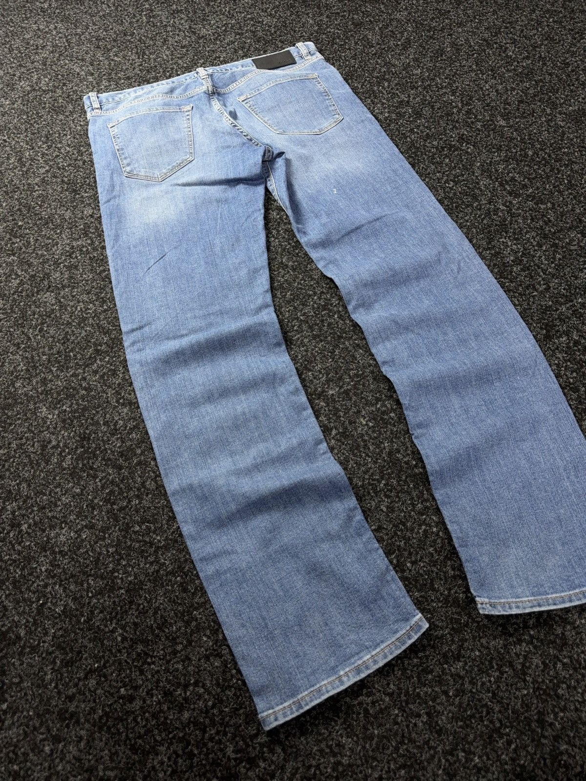 Hugo Boss Luxury Hugo Boss Distressed Punk Rock Light Wash Y2K Jeans Size US 36 / EU 52 - 14 Thumbnail