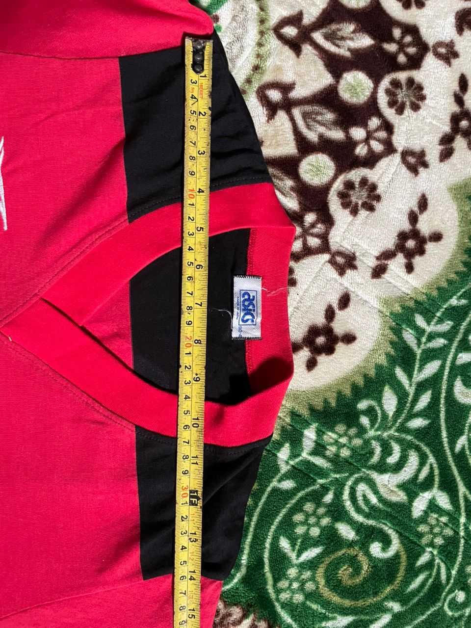 Asics Asics Japan 🇯🇵 long sleeve T-shirt red black made in japan Size US L / EU 52-54 / 3 - 4 Thumbnail
