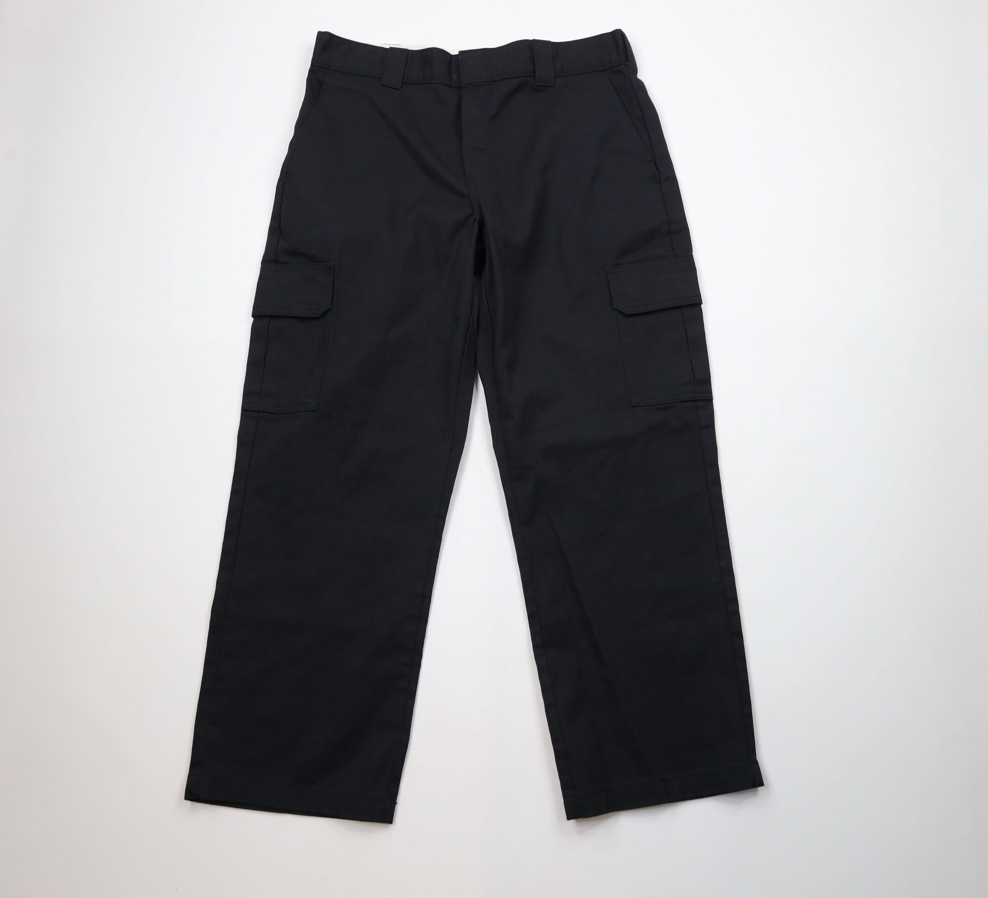 Dickies × Vintage Vintage Y2K Dickies Straight Wide Leg Cargo Pants Black Size US 36 / EU 52 - 1 Thumbnail