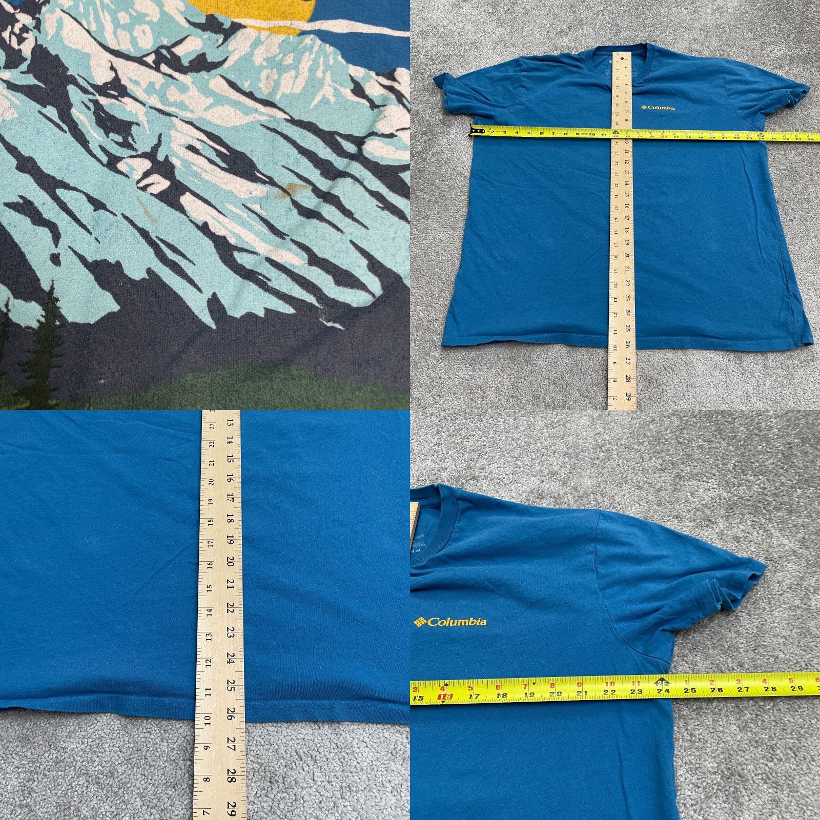 Vintage Columbia T-Shirt Mens XXL Blue Crew Neck Short Sleeve Cotton Casual Tee Size US XXL / EU 58 / 5 - 8 Thumbnail